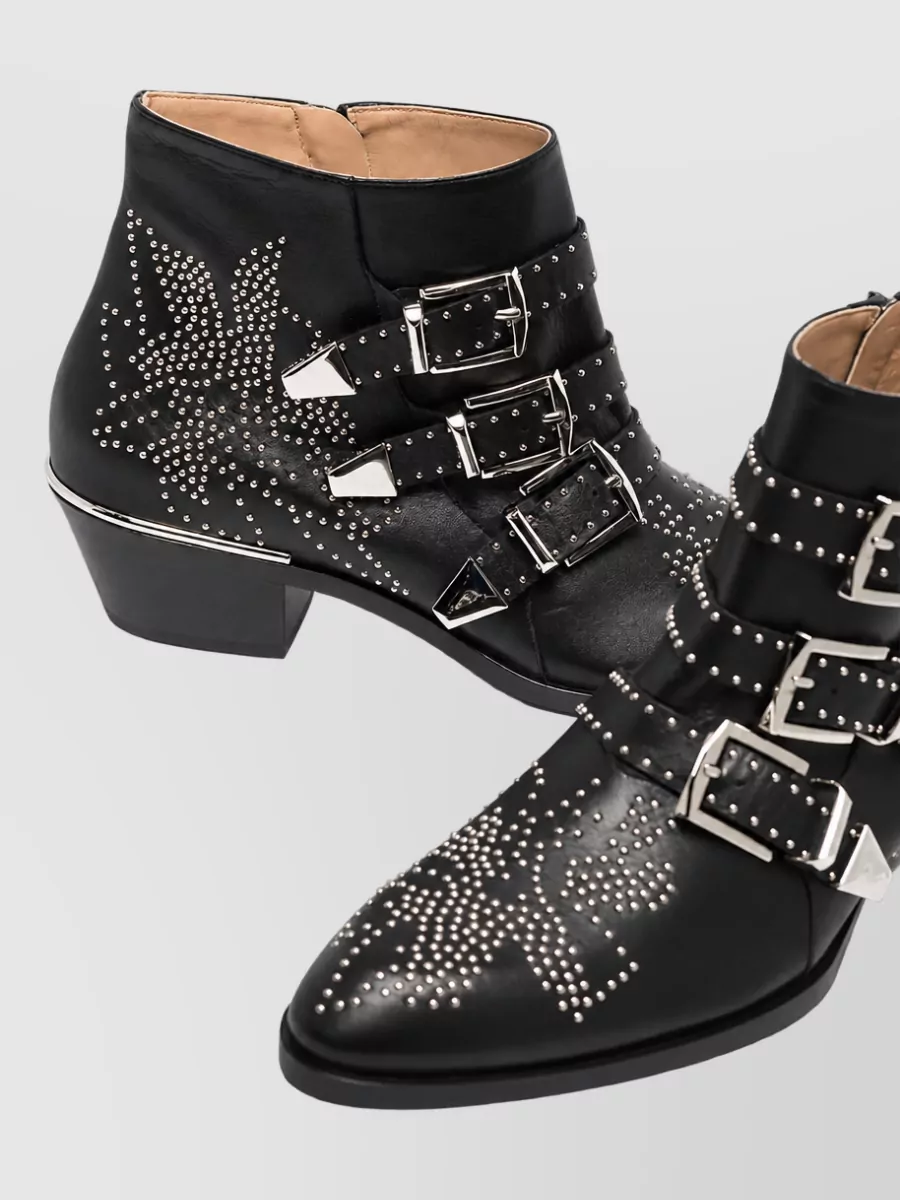 Chloé Leather Cowboy Boots