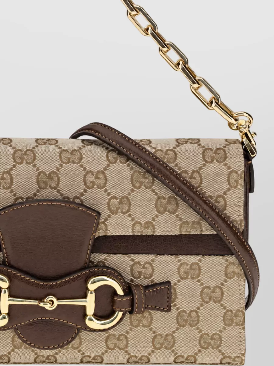 Gucci Bamboo Fabric Clutch Bag