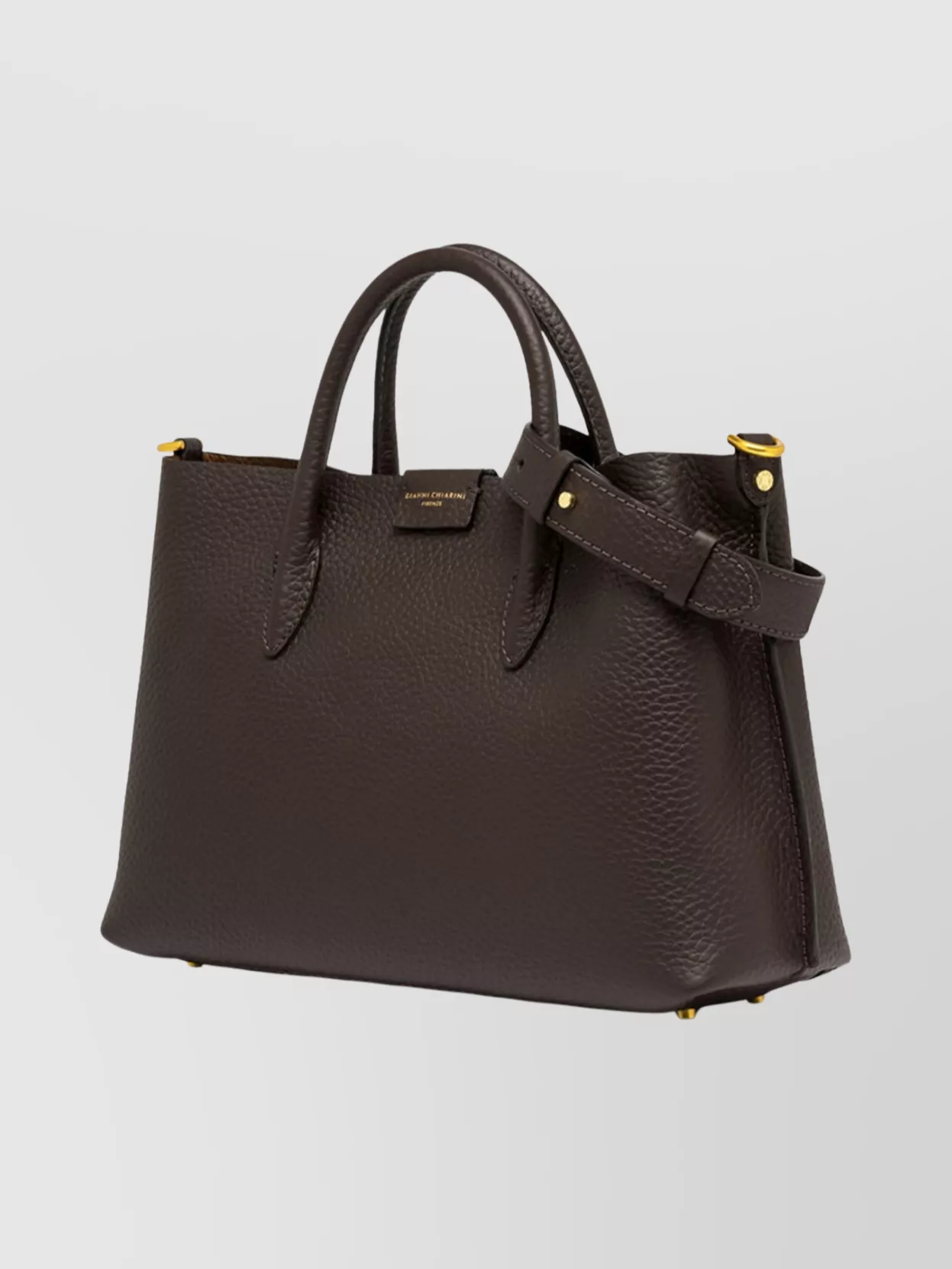 Gianni Chiarini Textured Leather Clutch Bag Top Handles