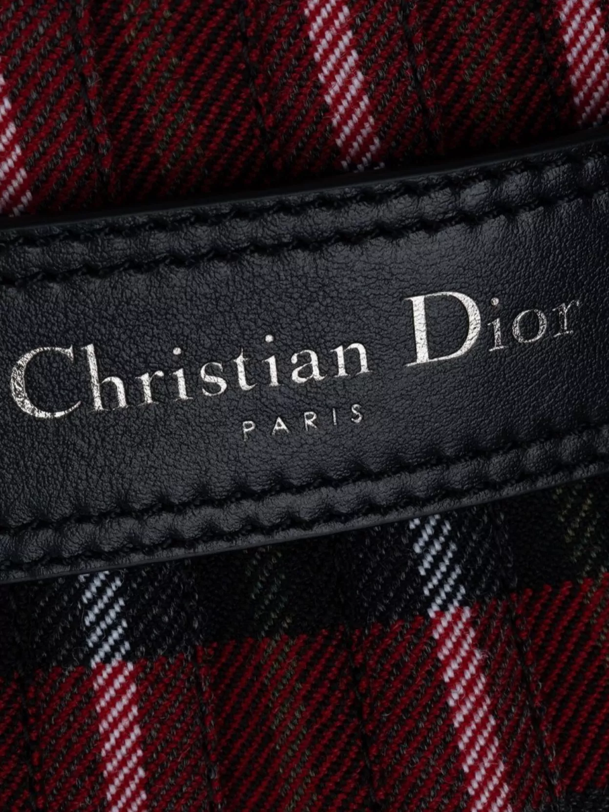 Christian Dior Waist Belted Check Pattern Pleated Mid-Length Skirt
