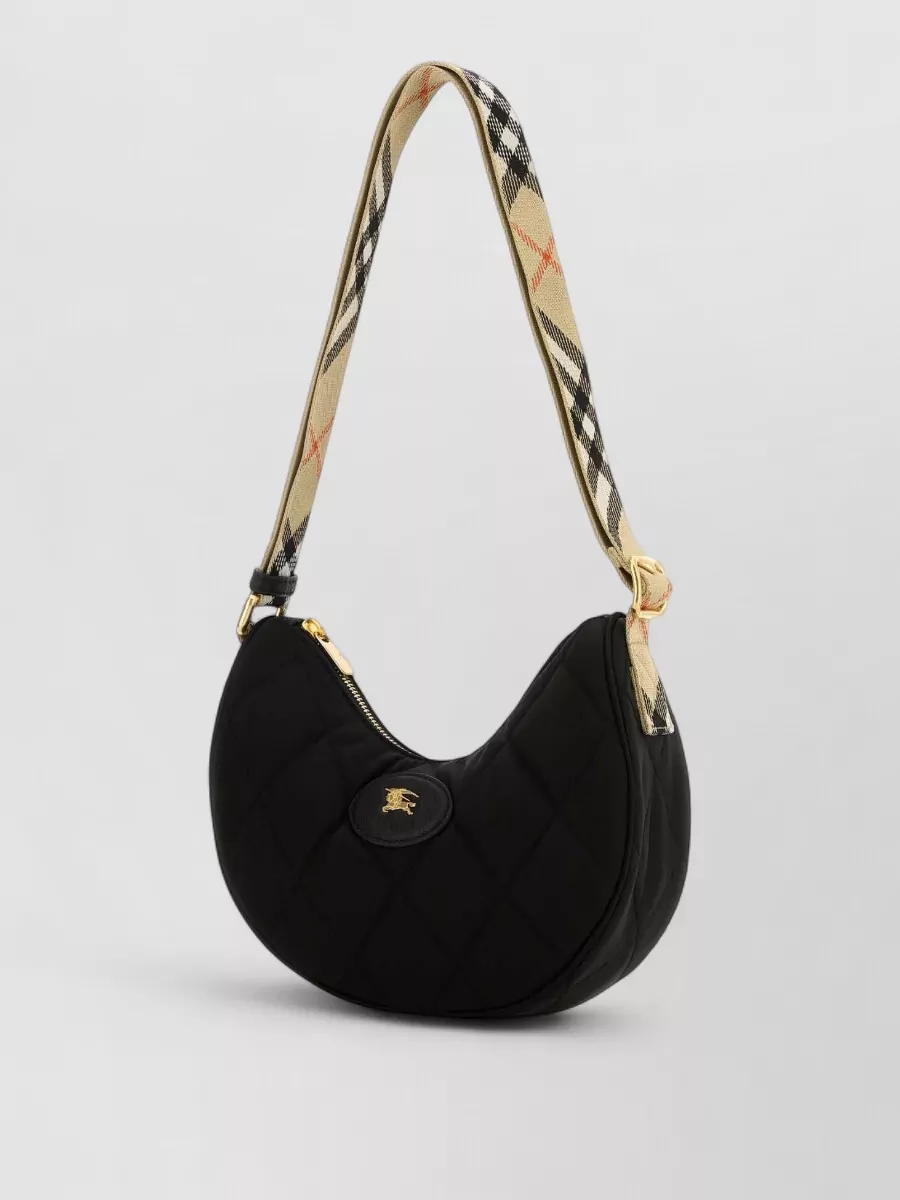 Burberry Horseshoe Nylon Shoulder Bag