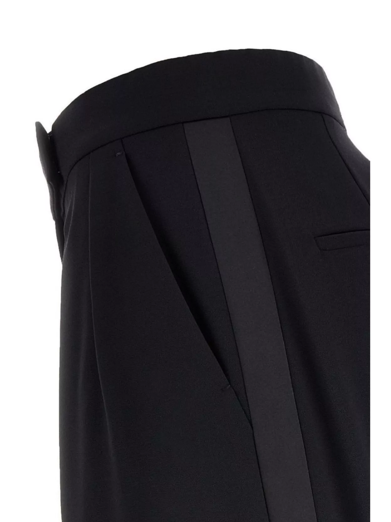 Max Mara Wool Pant High Waist Pleats Front