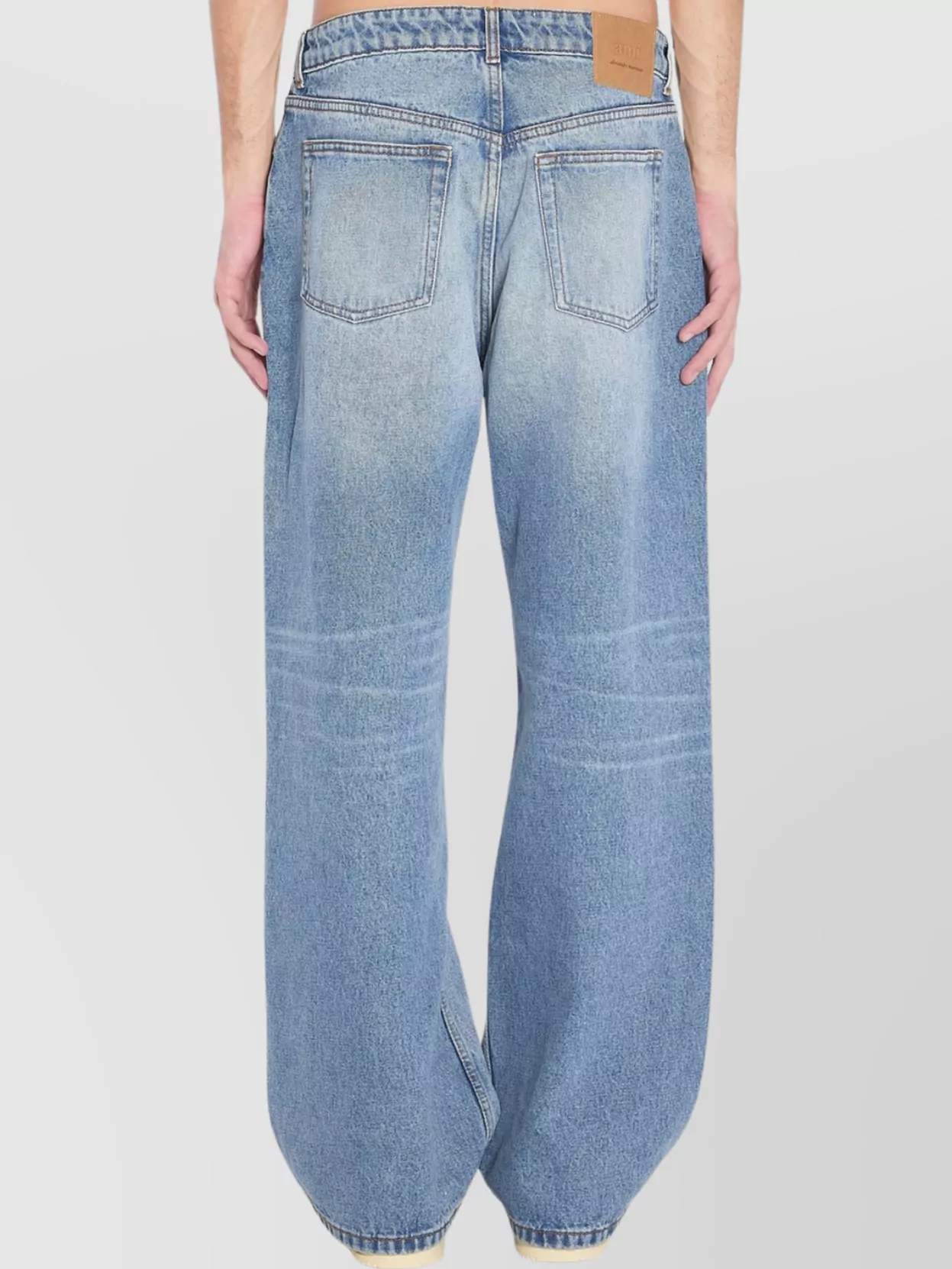 Ami Paris Oversized Fit Denim Trousers