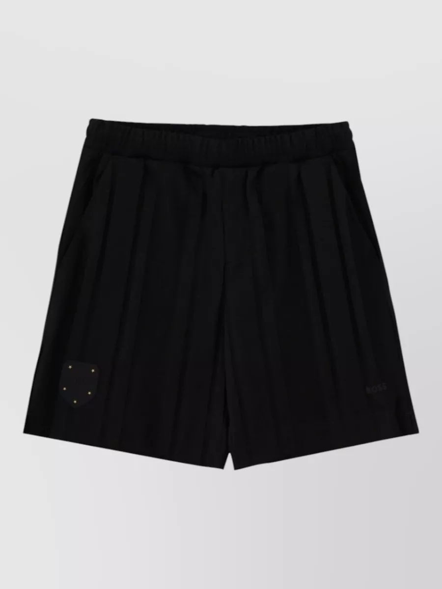 Boss cotton loose-fit shorts