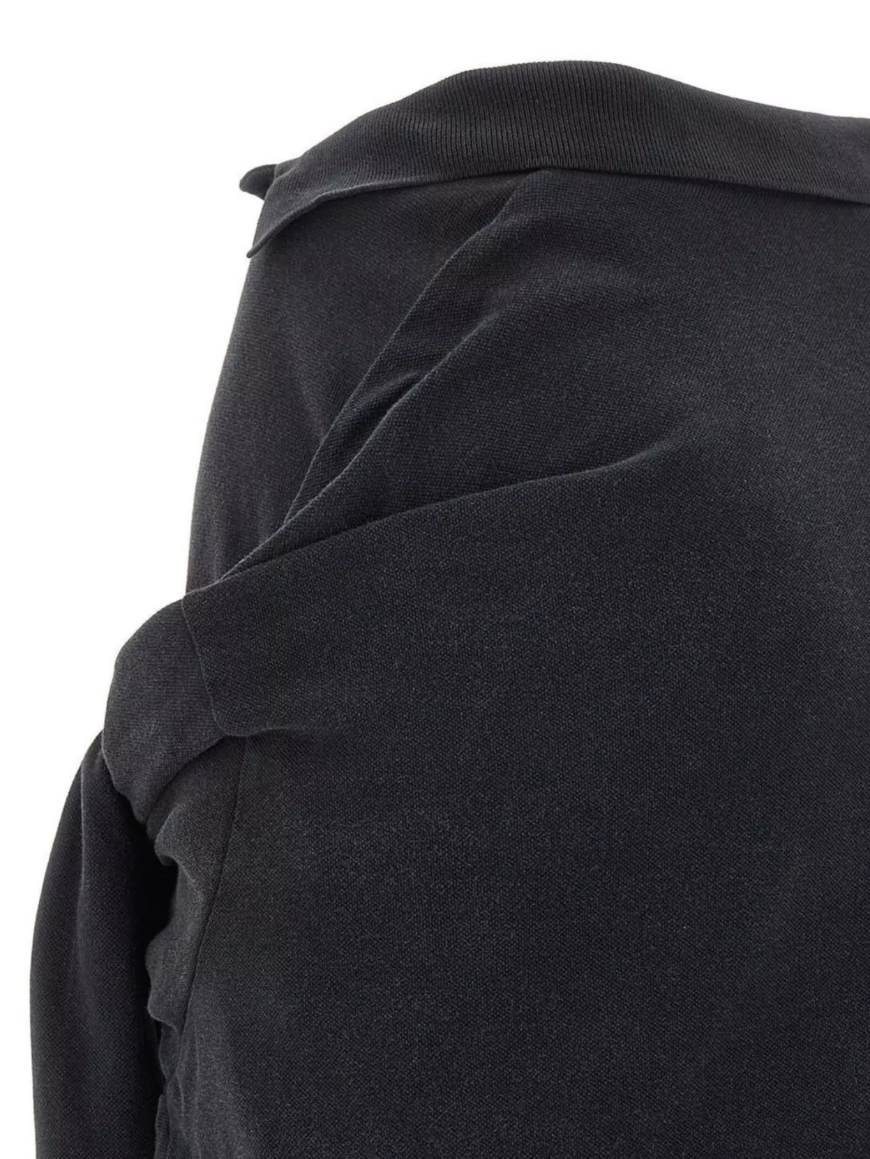 Balenciaga Asymmetric Draped Skirt Button Detail