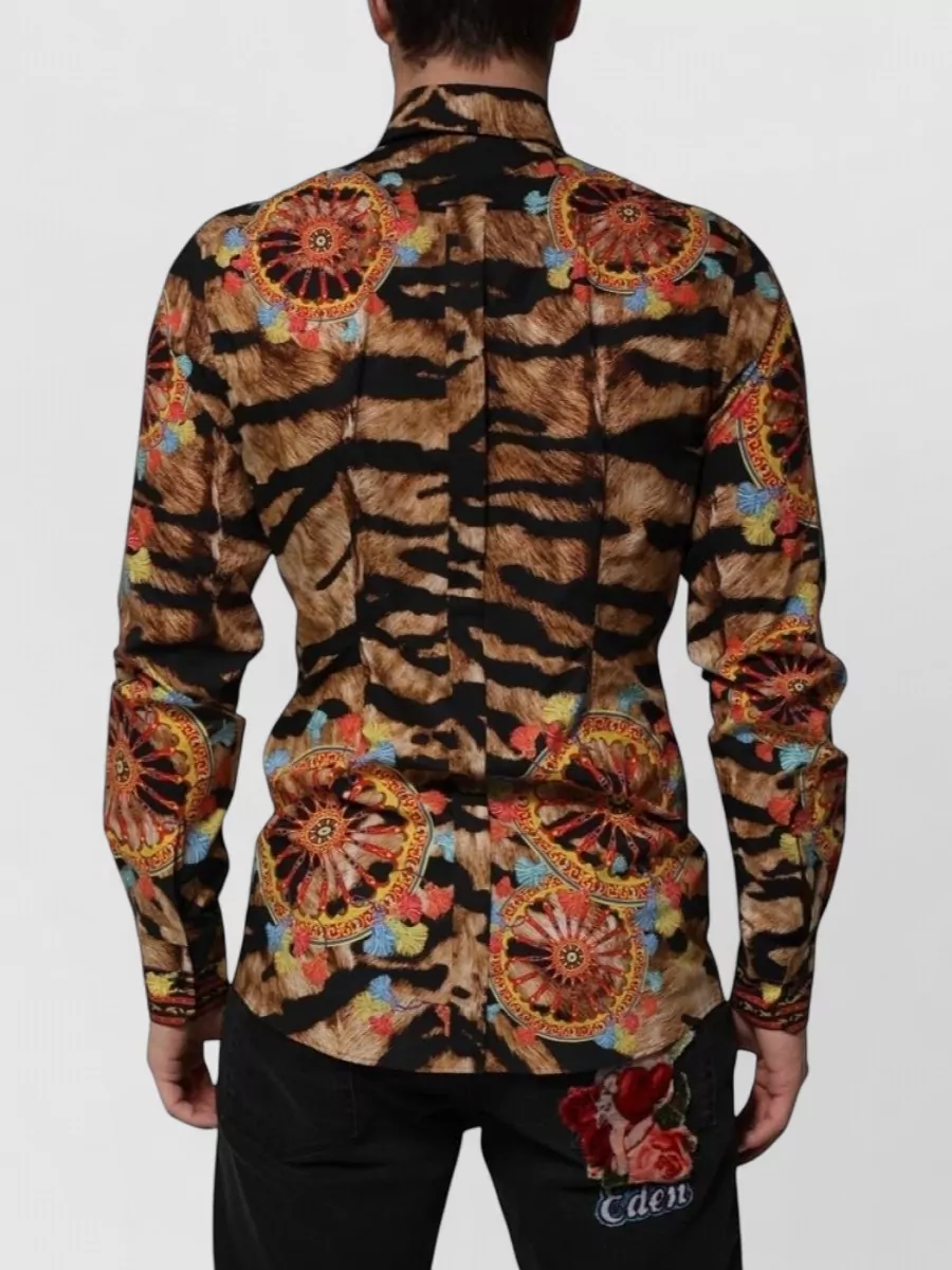 Dolce&Gabbana Printed Cotton Long-Sleeve T-Shirt
