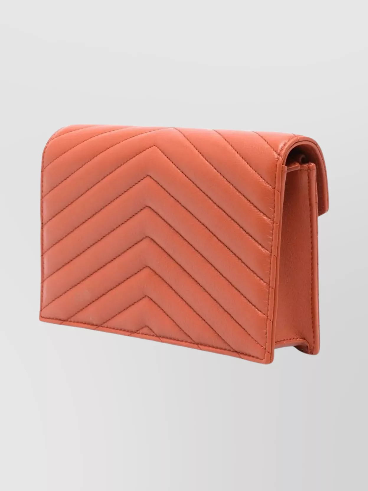 Saint Laurent Ysl Chevron Quilted Chain Strap Purse