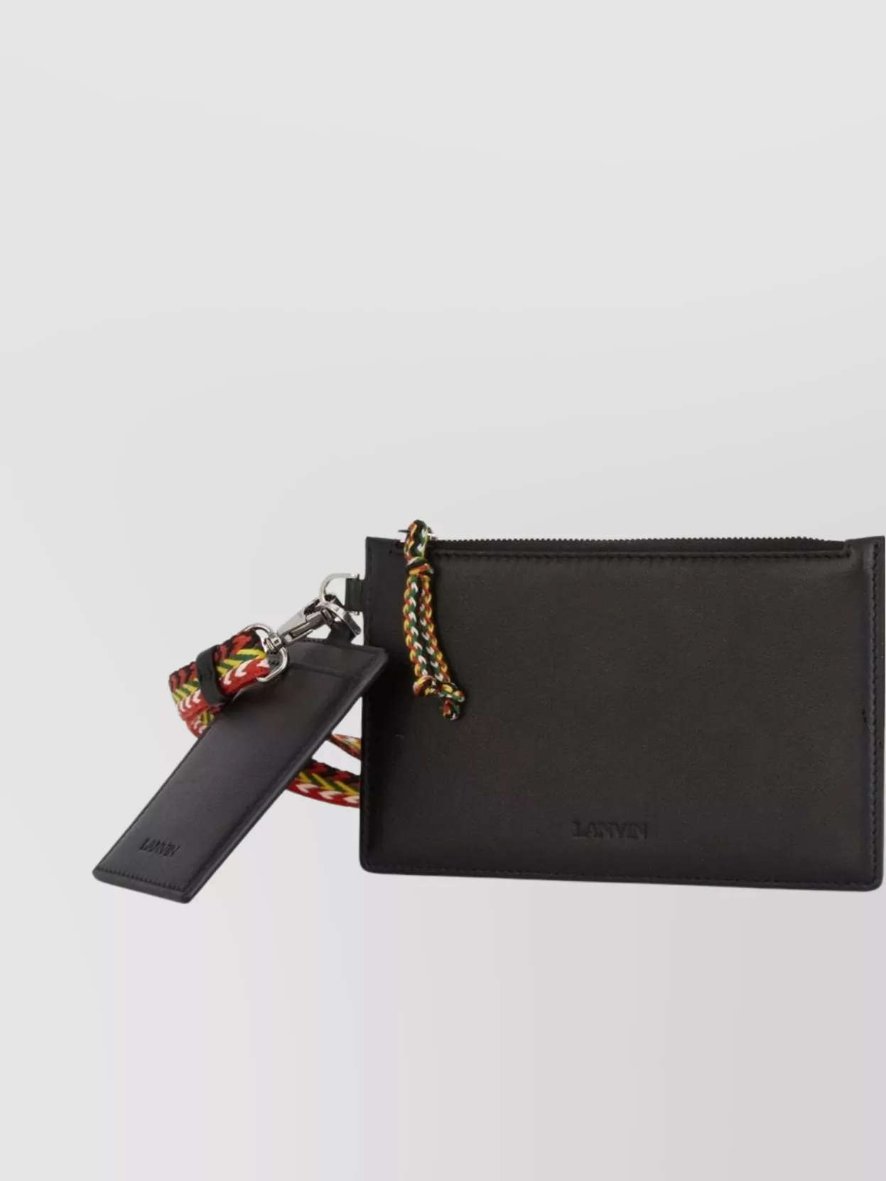 Lanvin Clutch Bag Leather Detachable Strap
