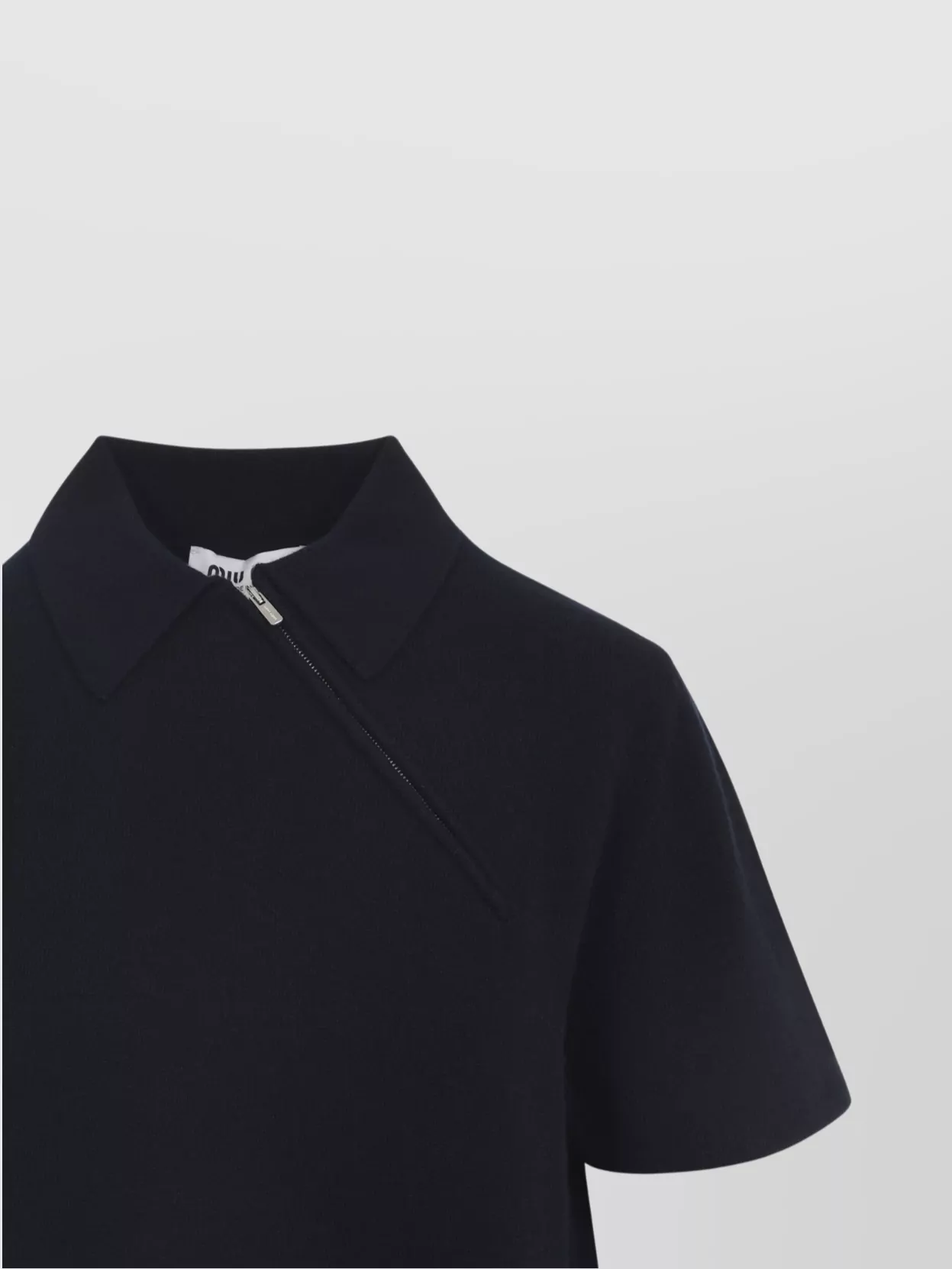 Miu Miu Short Sleeve Polo Shirt With Collar Design