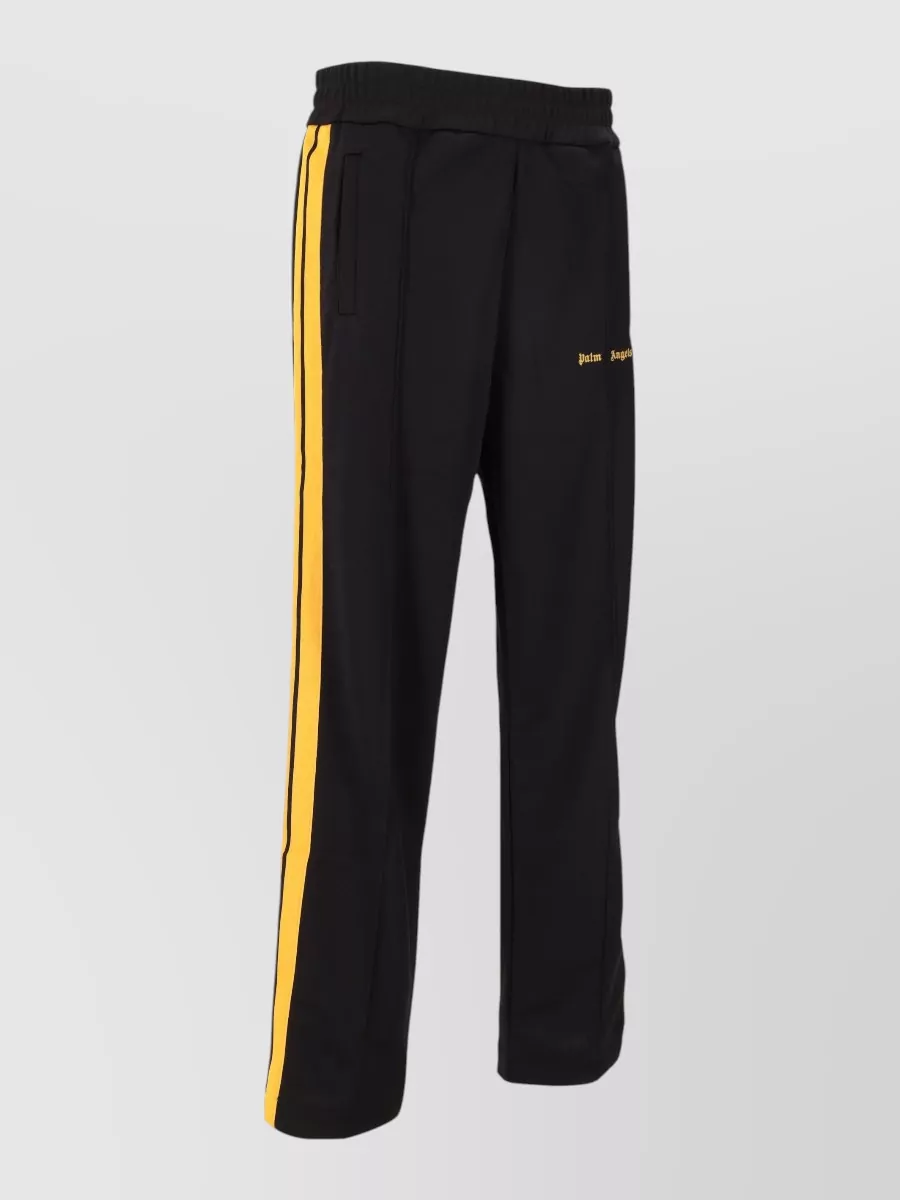 Palm Angels Logo Track Pants Elastic Waist Side Stripes