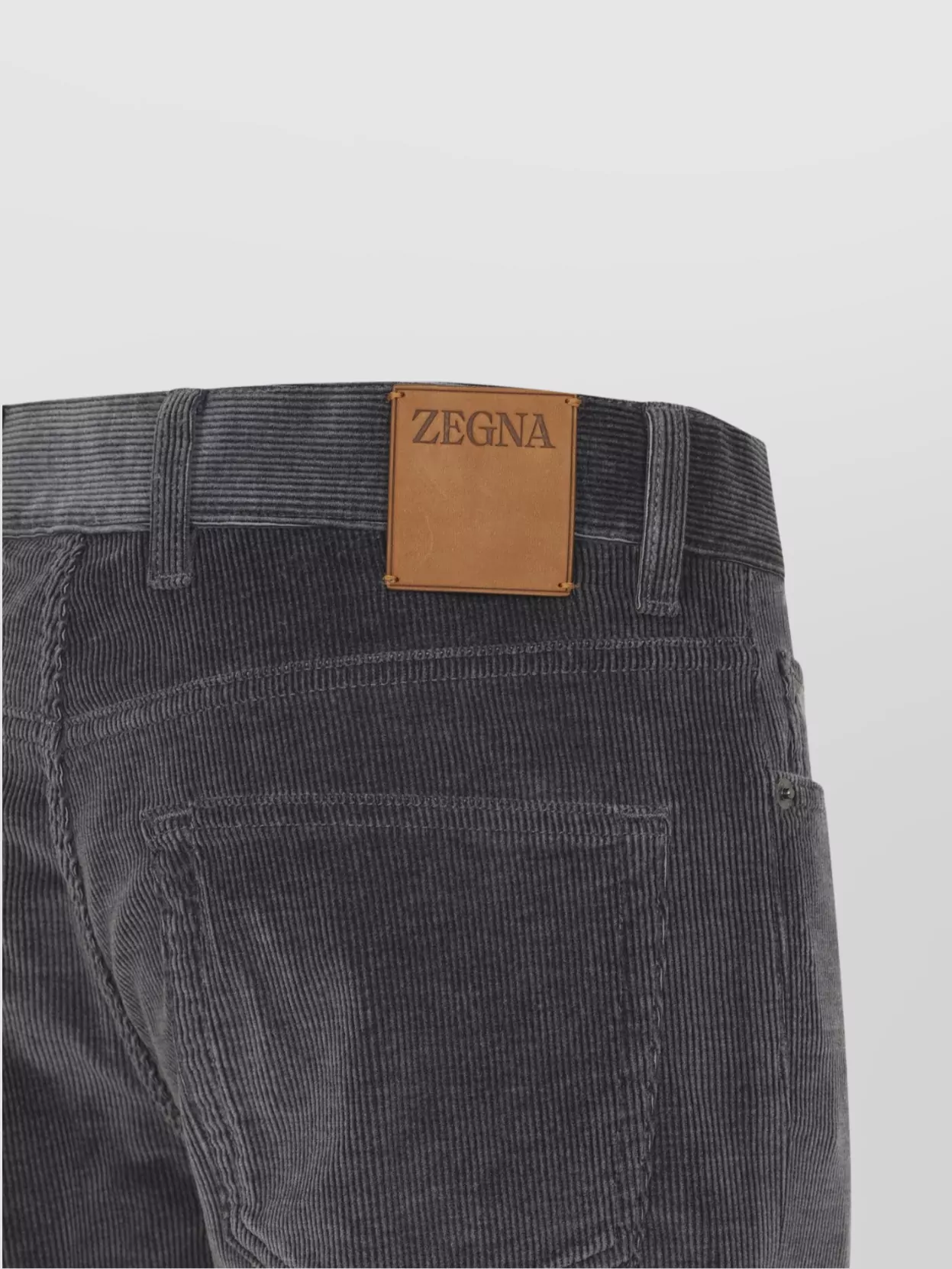 Zegna Corduroy Denim Trousers Pockets