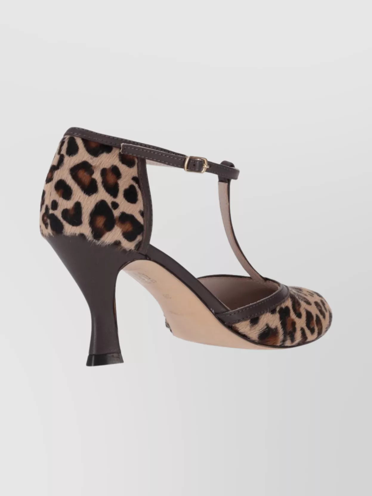 P.a.r.o.s.h T-bar Strap Pumps Almond Toe In Multi