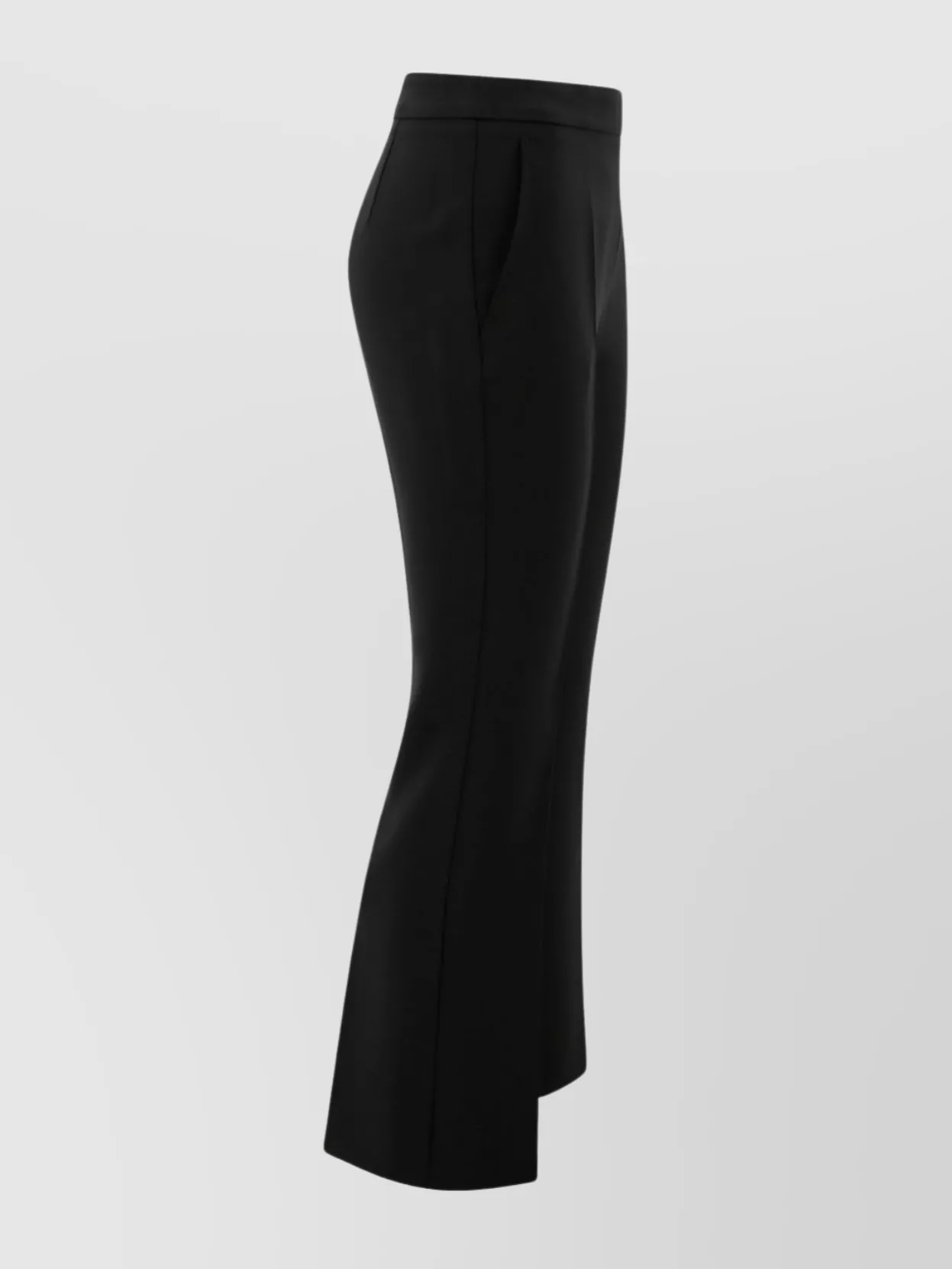 S Max Mara Trousers Flared Leg Pleated Front