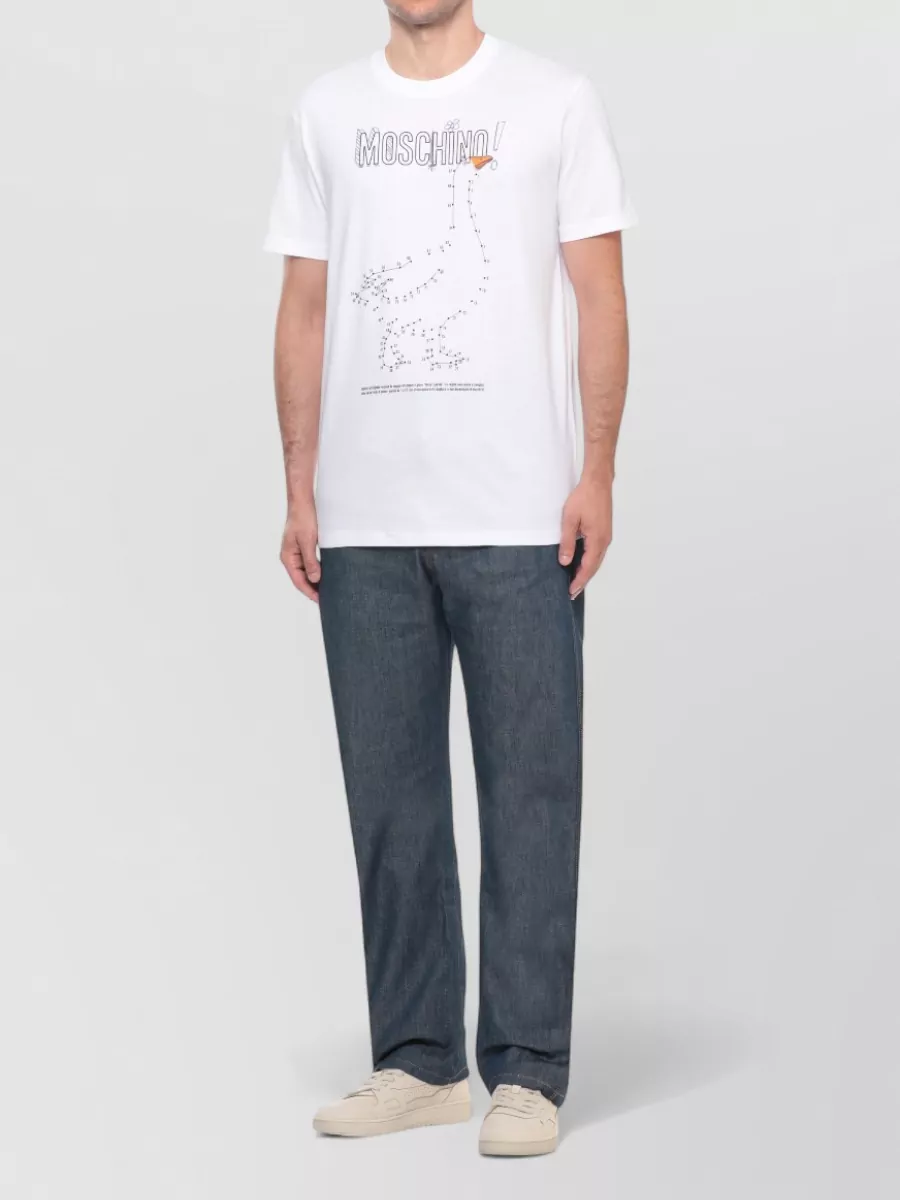Moschino Logo Print Cotton T-Shirt
