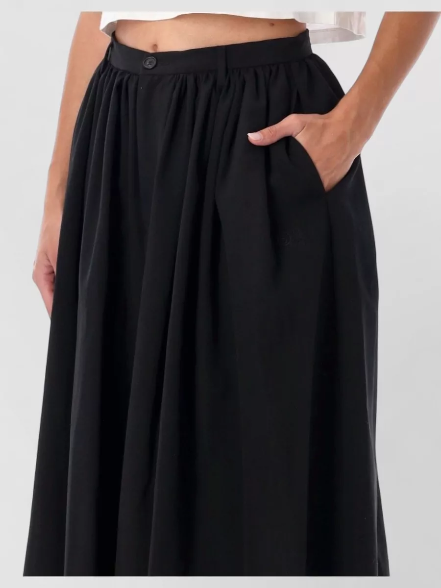 Mm6 Maison Margiela Pleated Bermuda Skirt