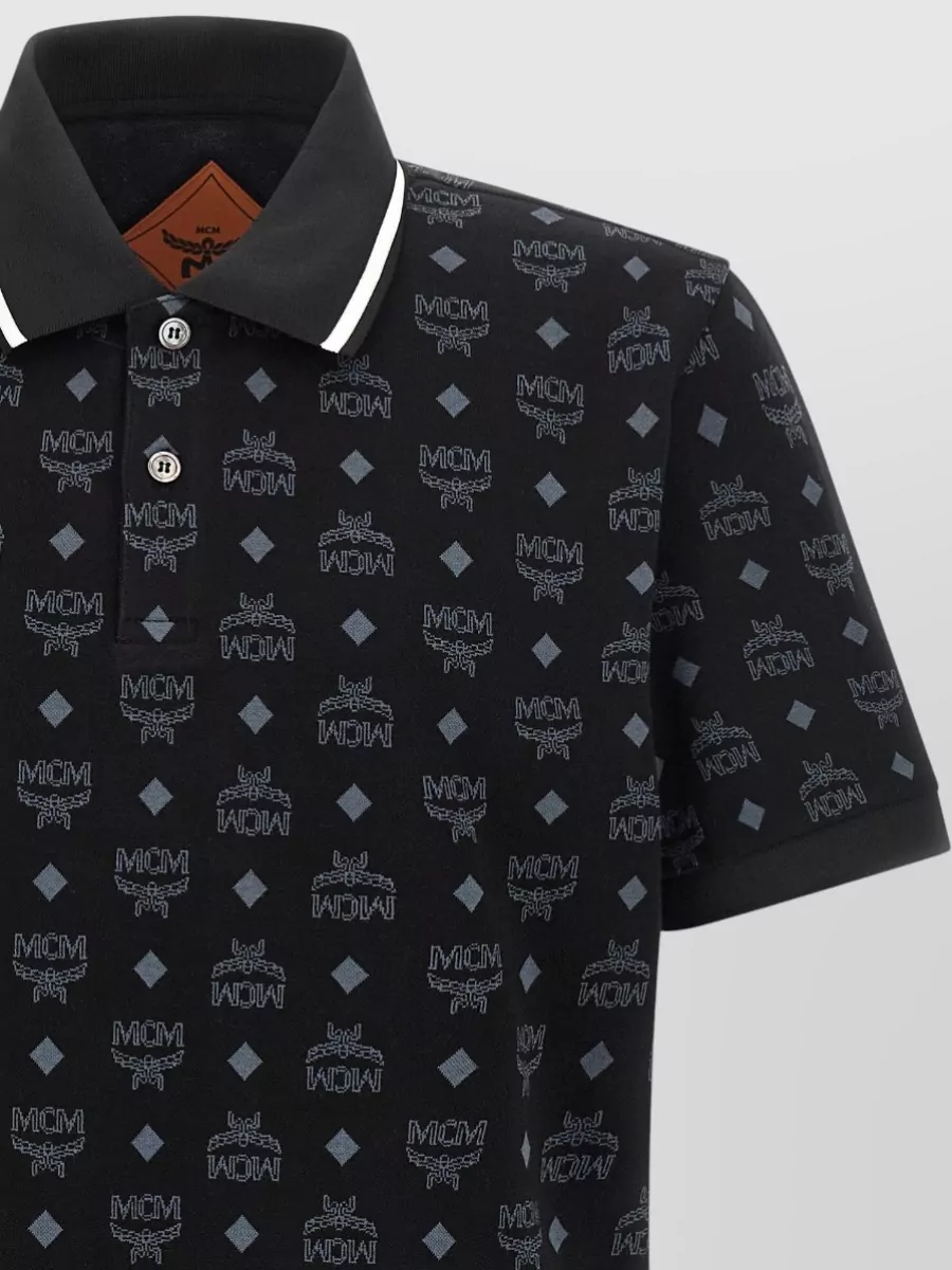 Mcm Press Polo Shirt All Over Print