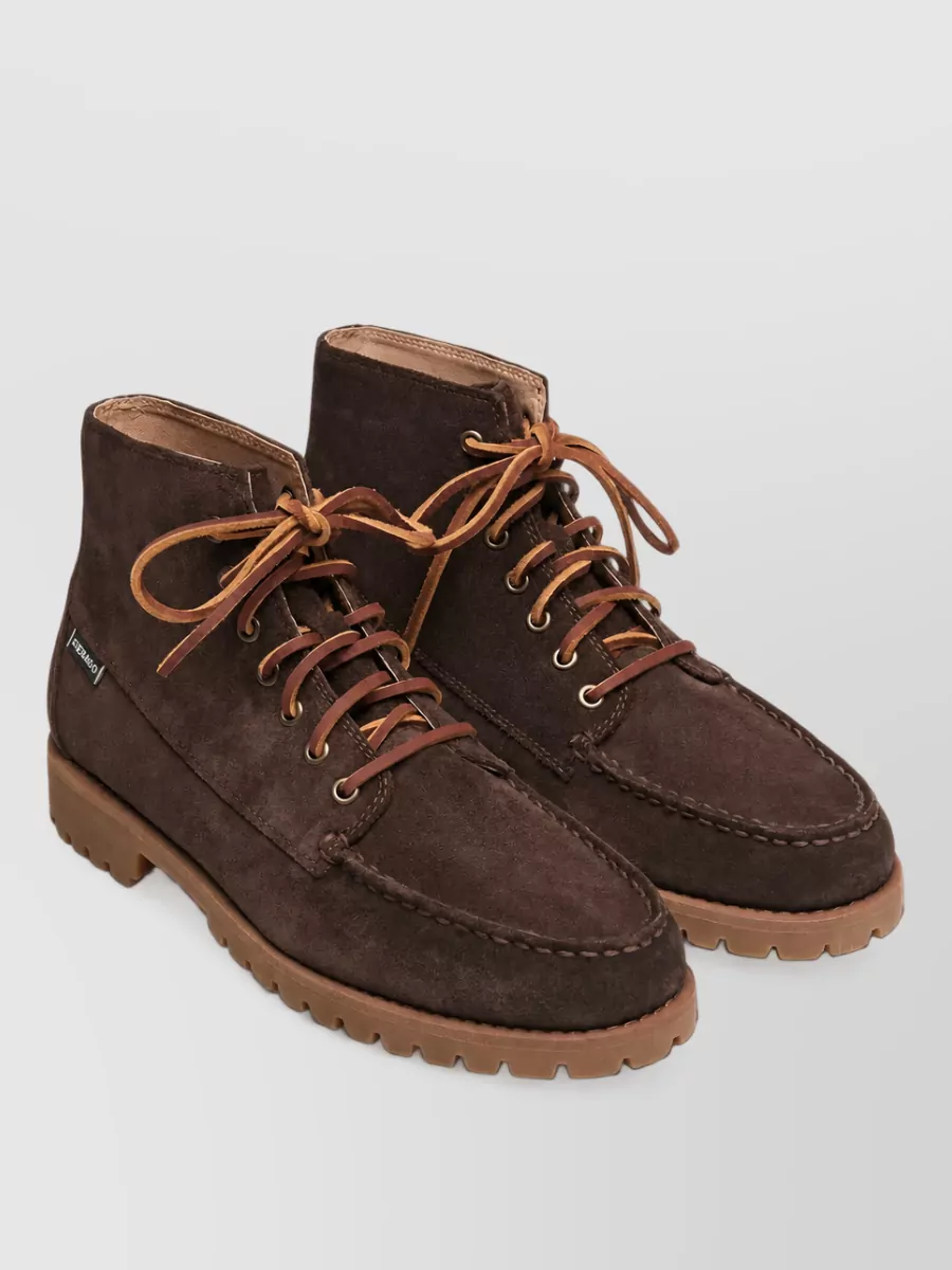 Sebago leather parker boots