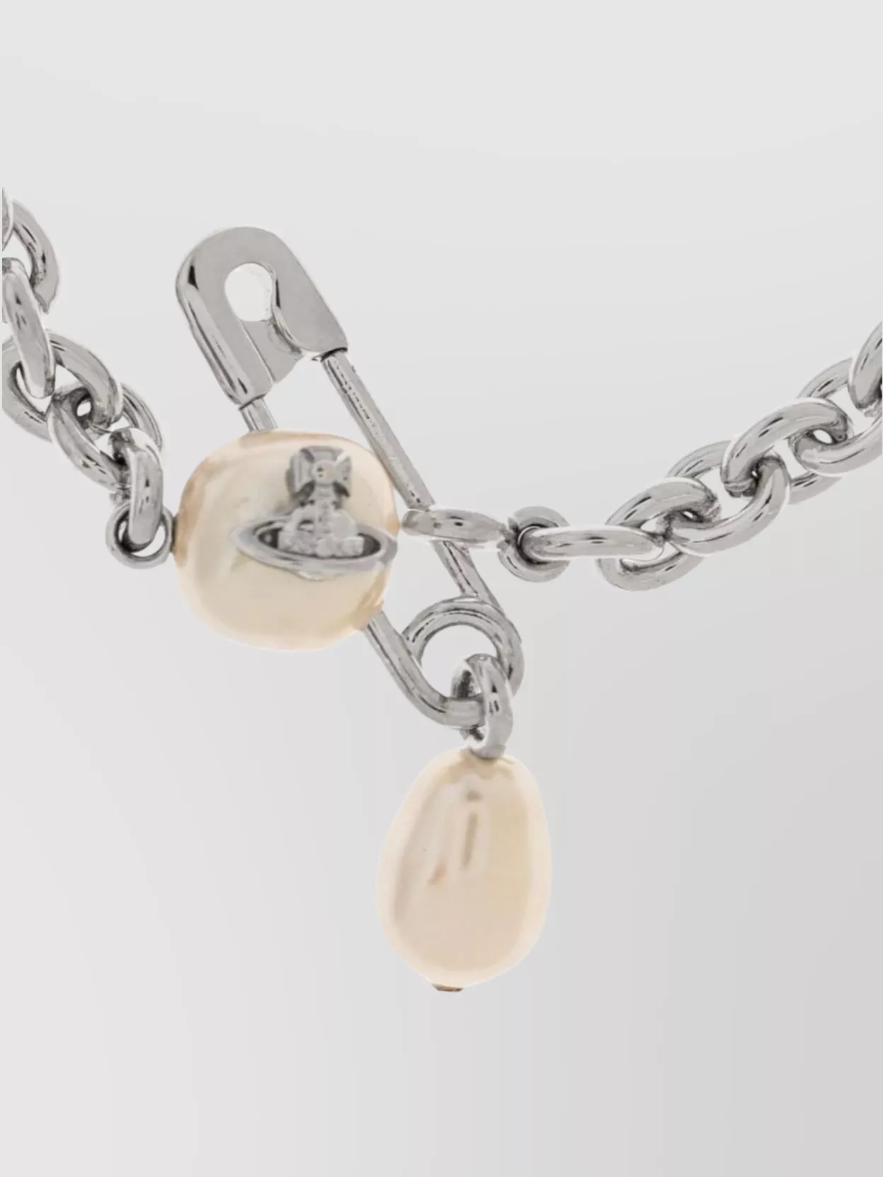 Vivienne Westwood Chain Link Bracelet Pearl Charm