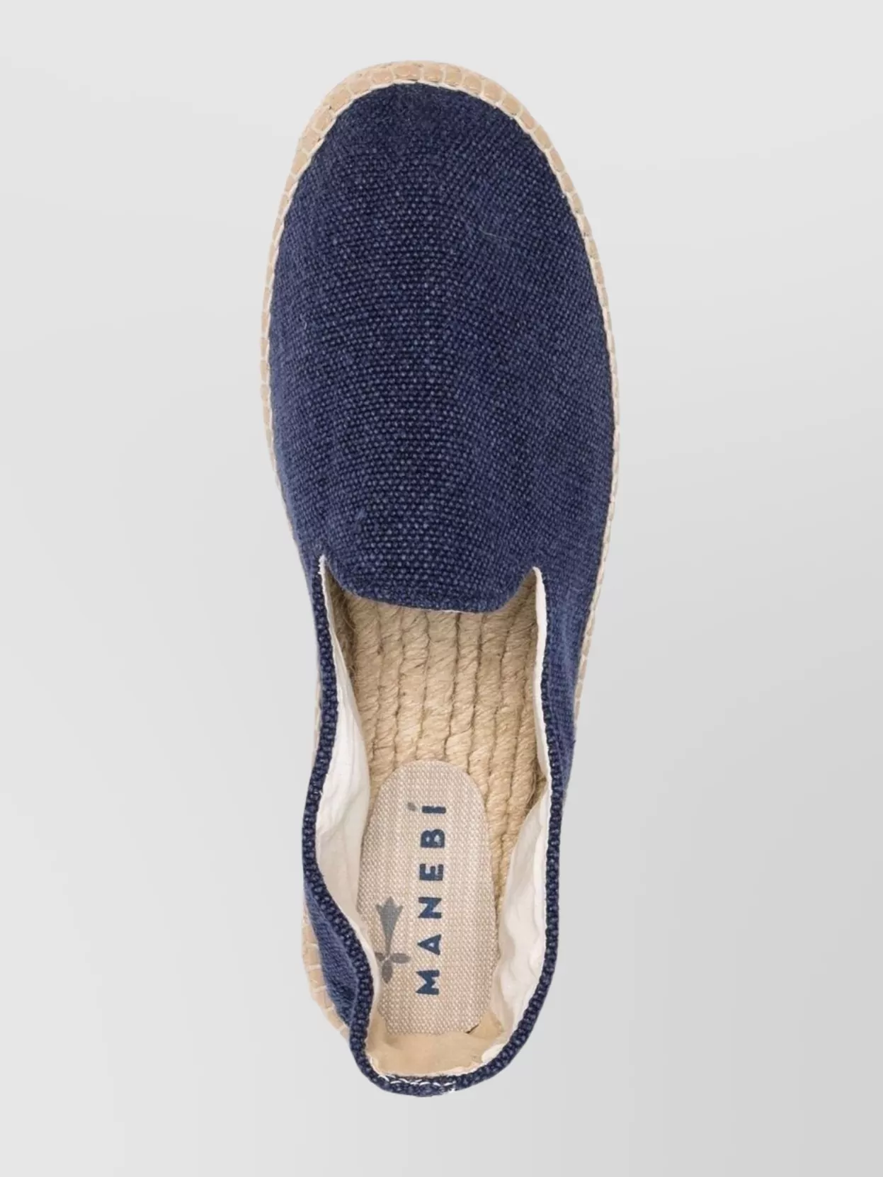 Manebi Lahavana Canvas Espadrilles With Braided Raffia Sole