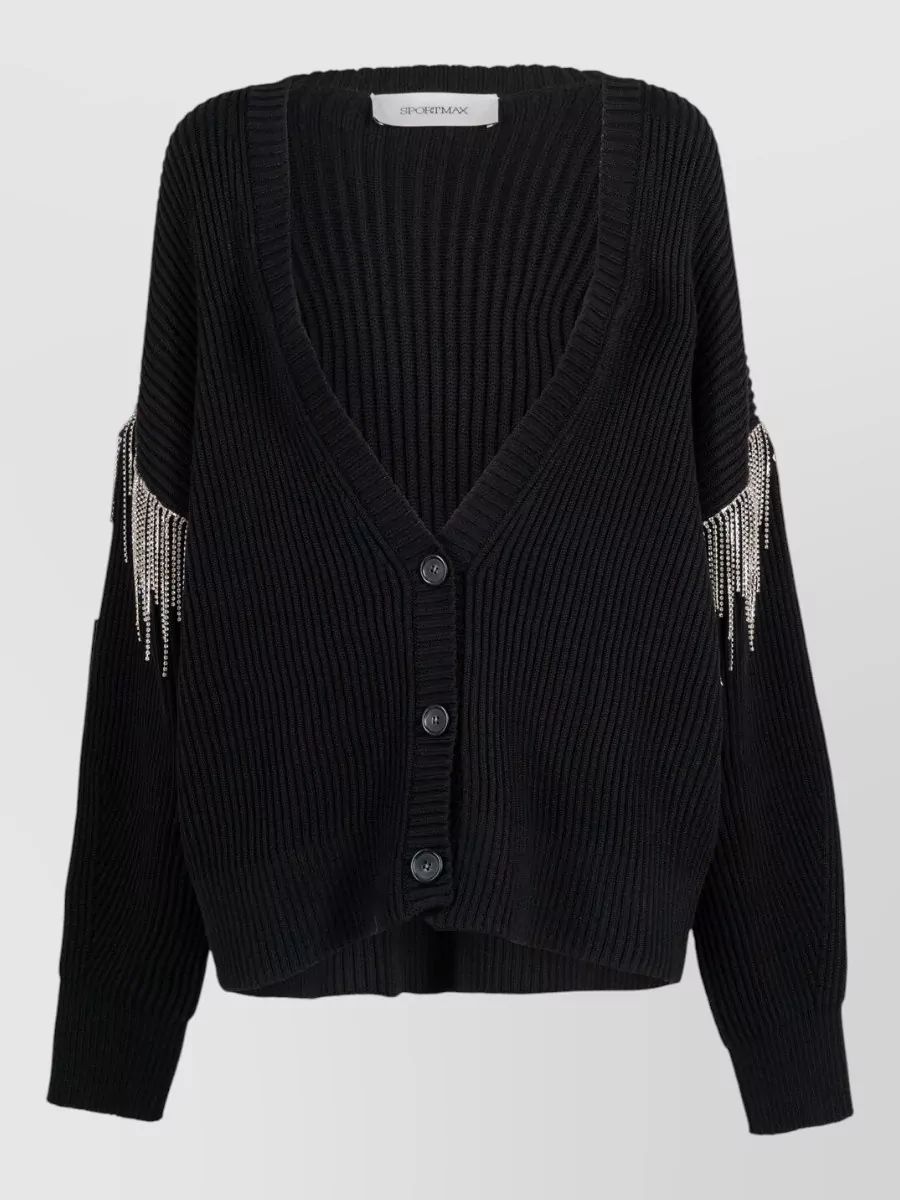 Sportmax Wool jacket with removable sleeves