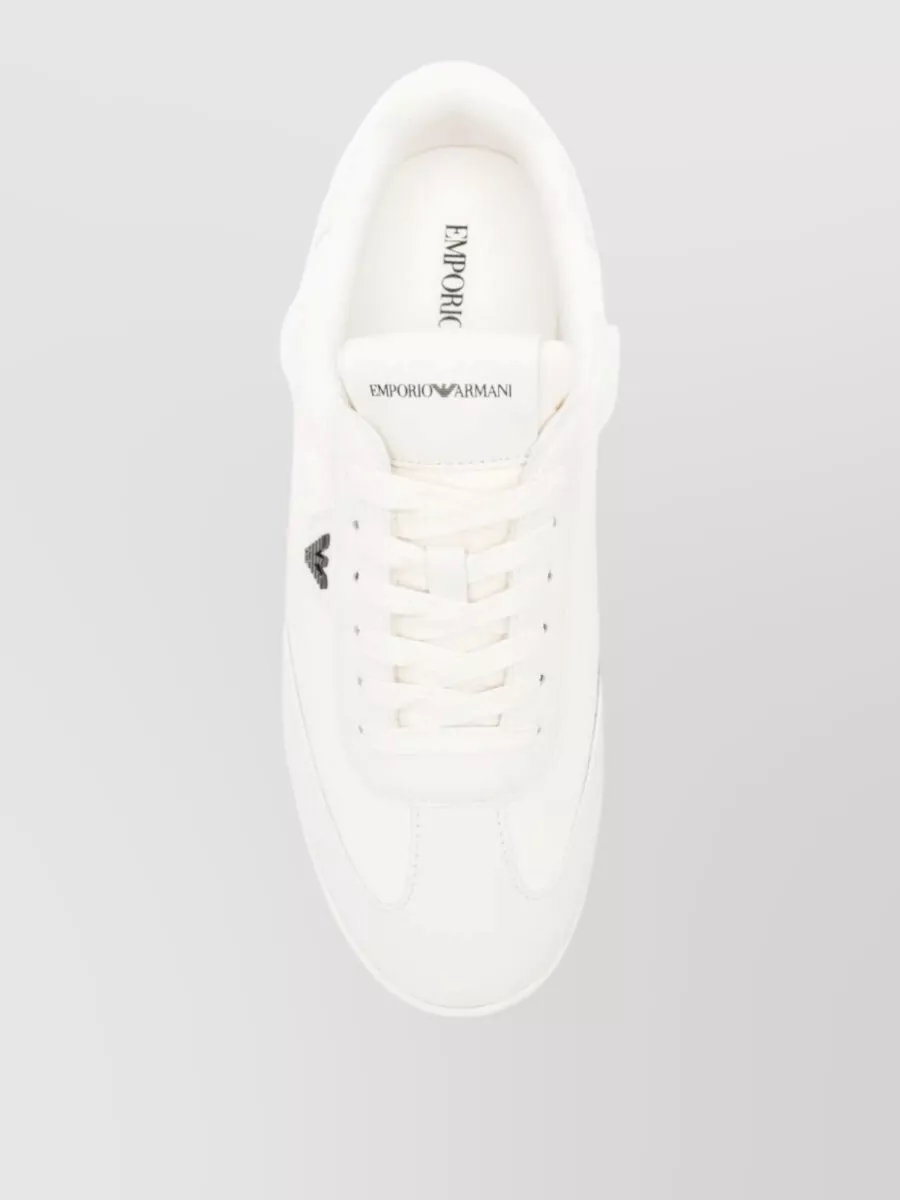 Emporio Armani Leather Low-Top Sneakers