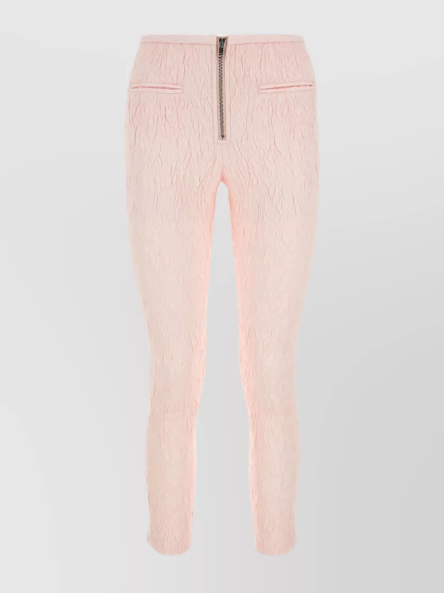 Shop Isabel Marant Polyester Blend Pernel Pant With Textured Fabric In Pastel