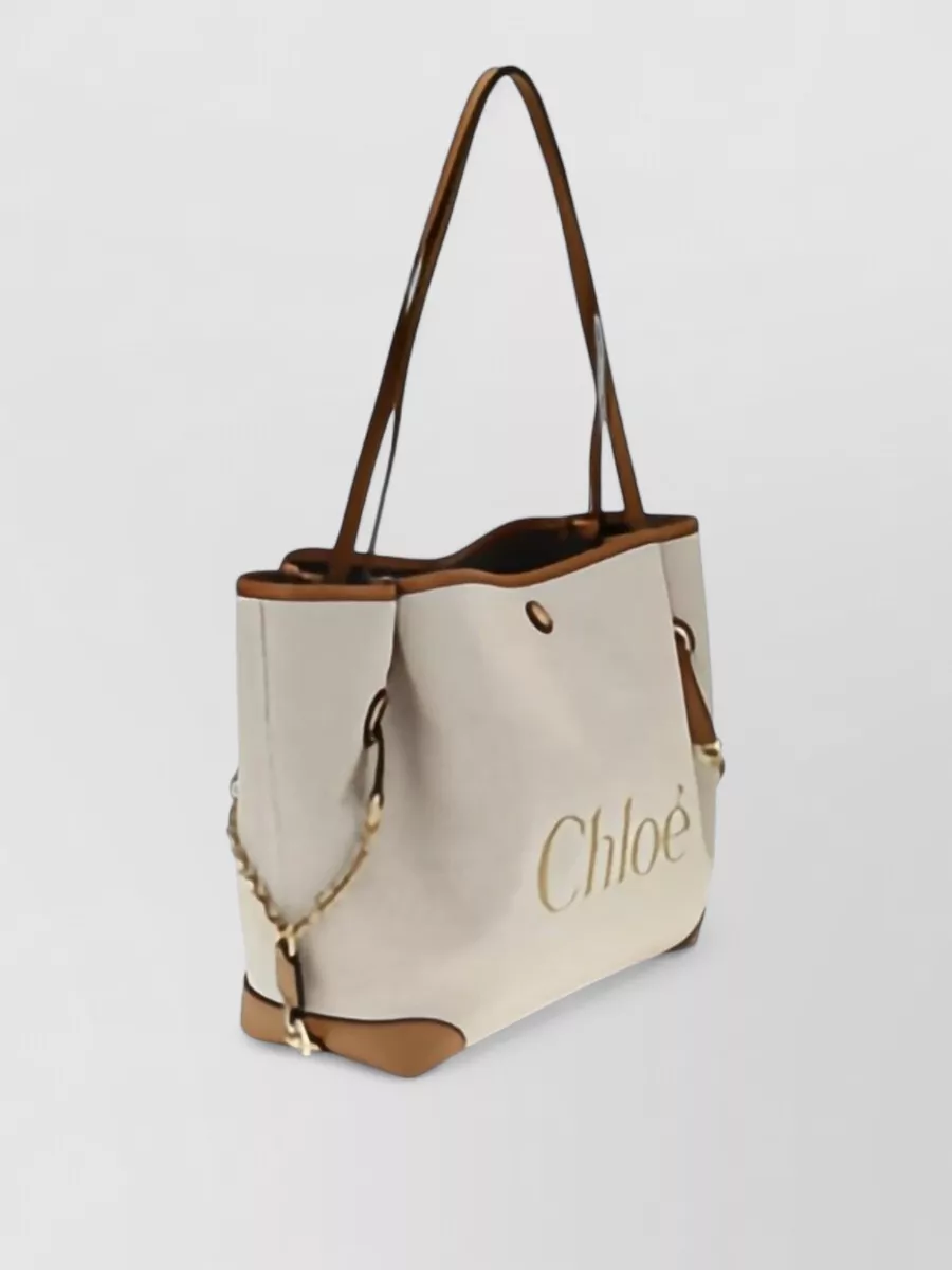Chloé Large Canvas Shoulder Bag