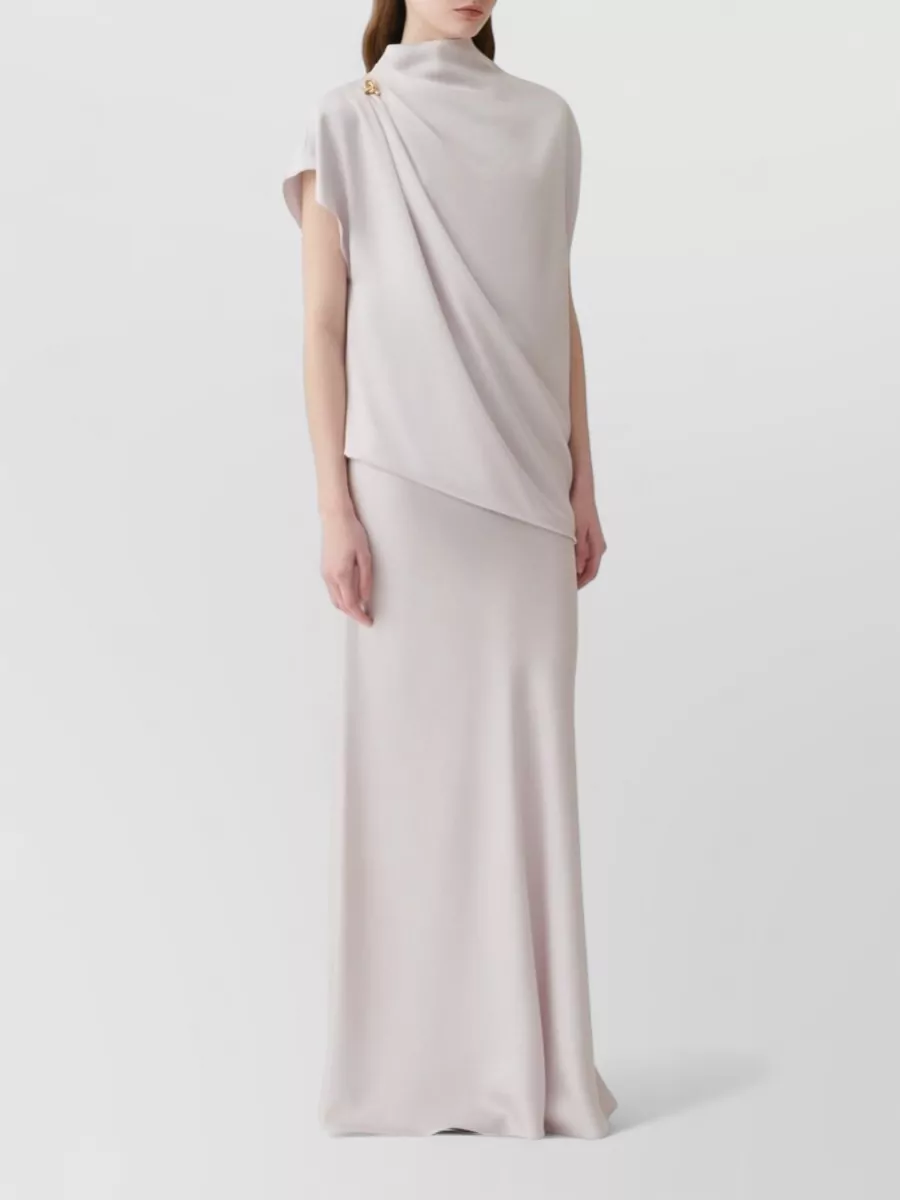 Fabiana Filippi Satin High-Rise Maxi Skirt