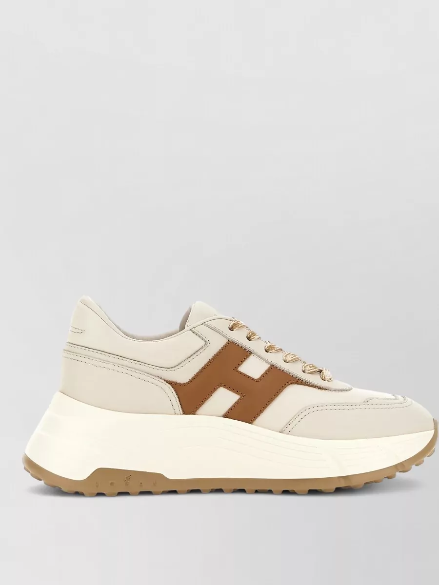 Hogan Sneakers Contrasting Rubber Sole Urban Style