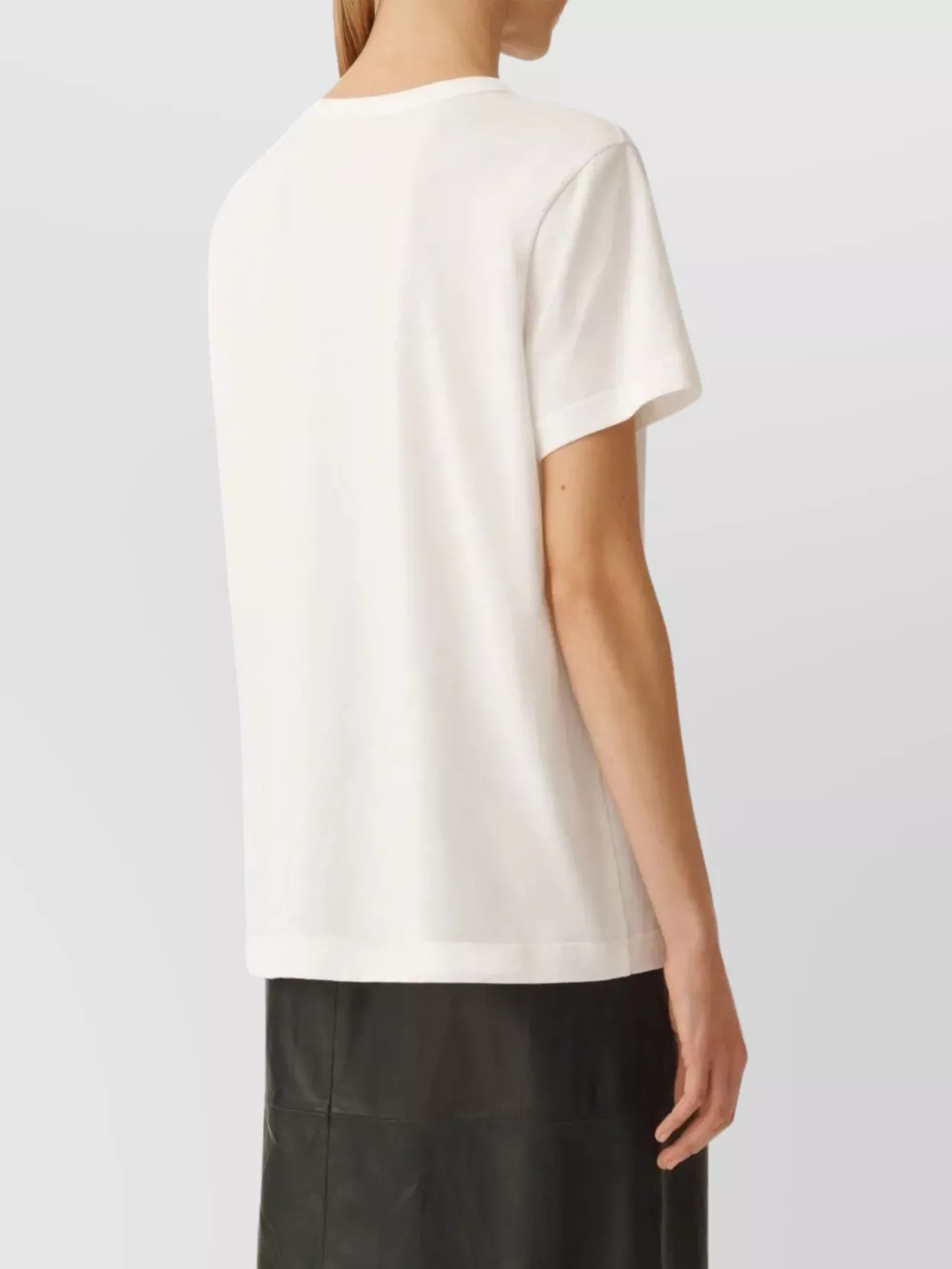 Fabiana Filippi Embellished Crew Neck Short Sleeve Top