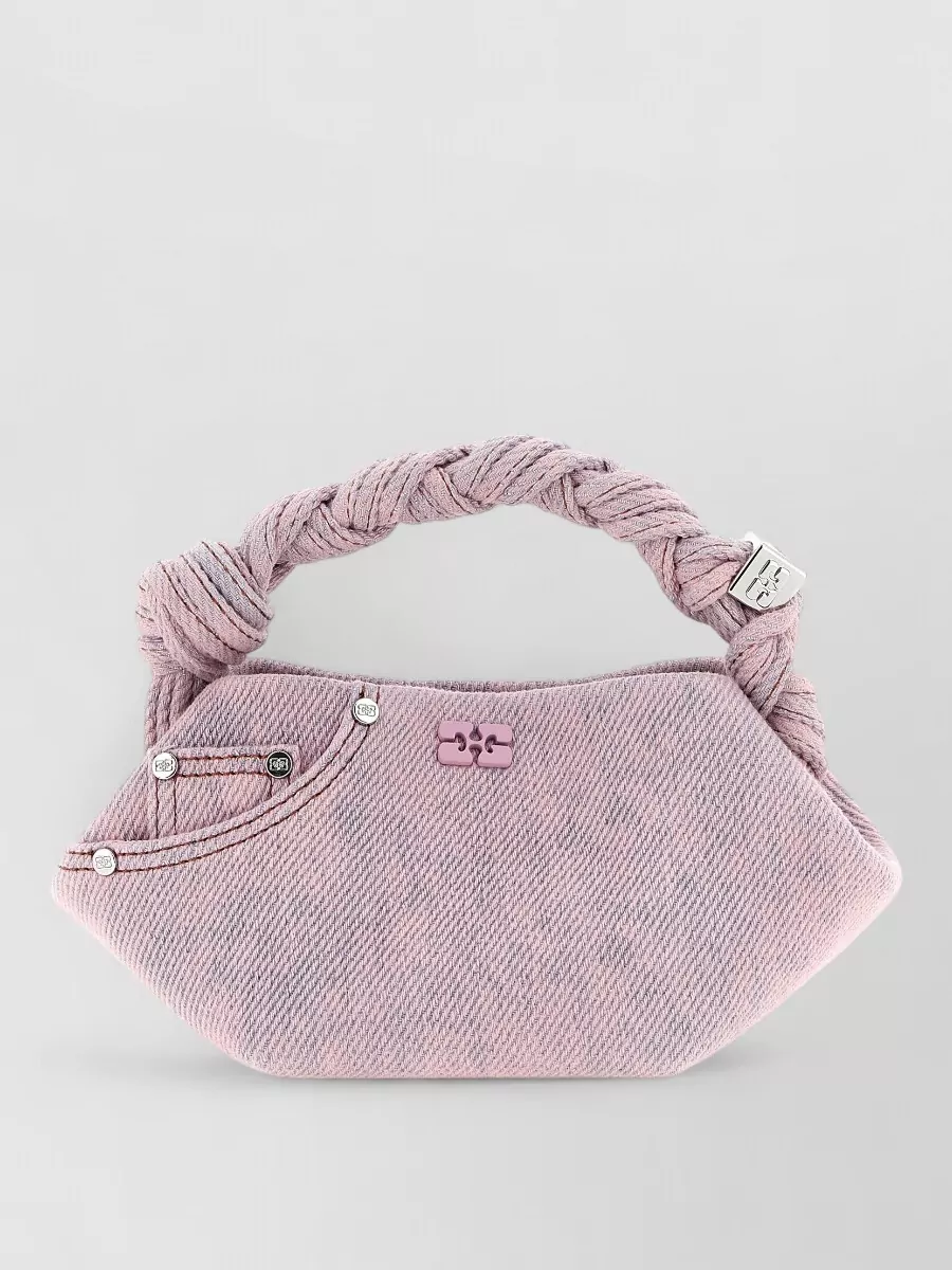 Ganni Bou small denim shoulder bag