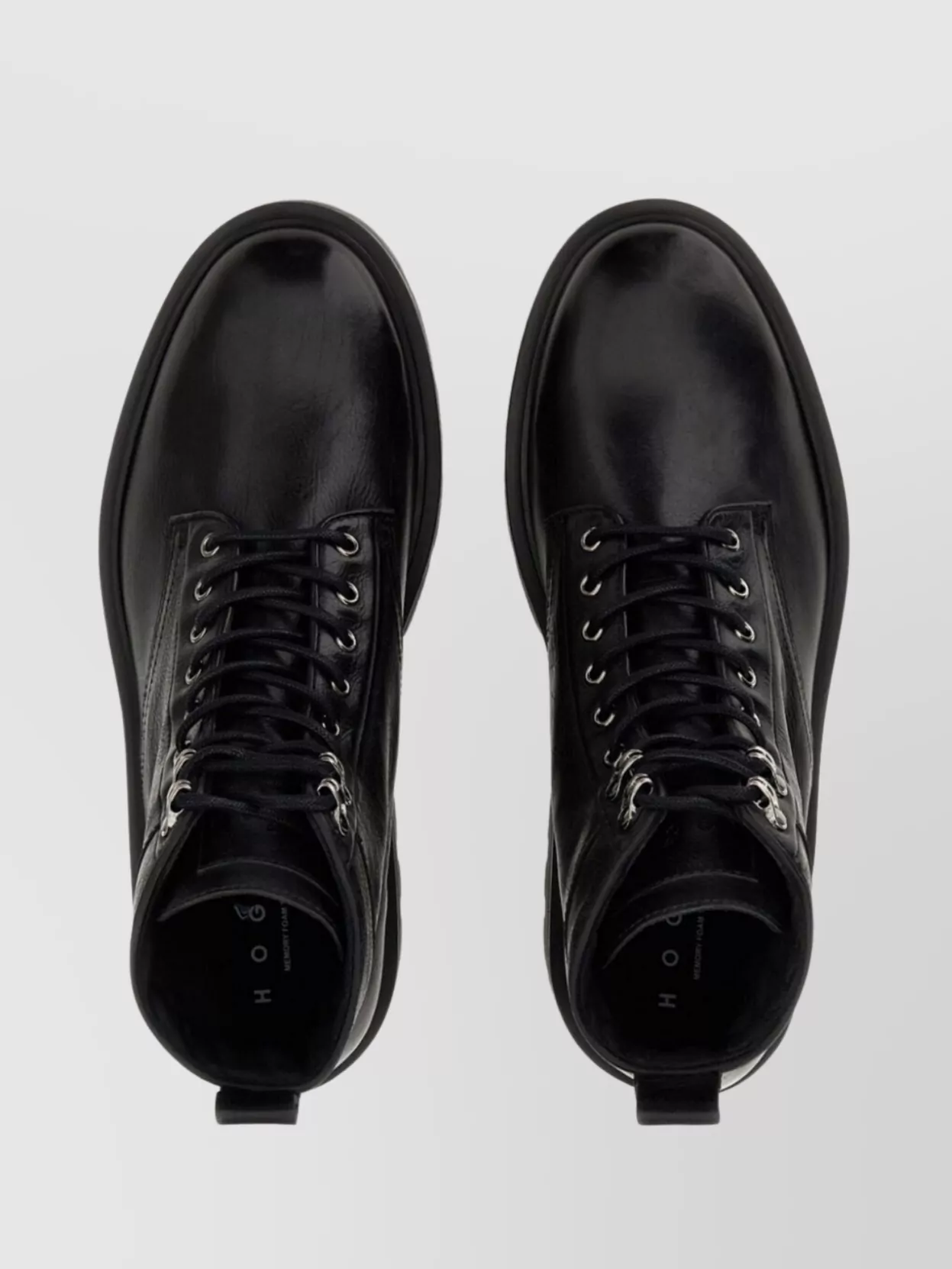Hogan Chunky Sole Ankle-High Combat Boots