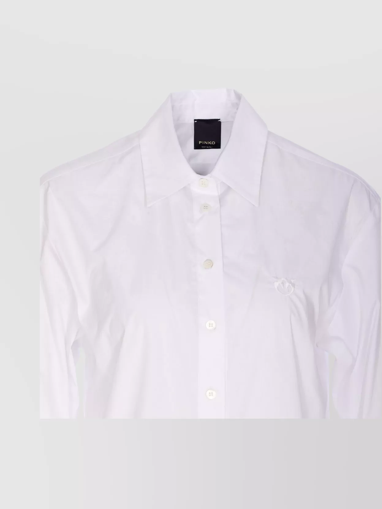 Pinko Long Sleeve Caffe Shirt Collar