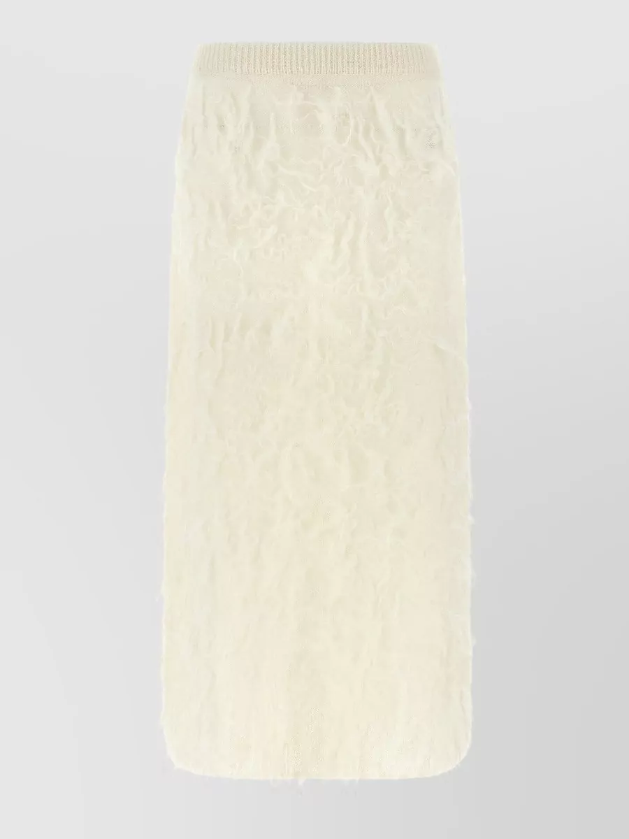 Fabiana Filippi Brushed Midi Fitted Skirt