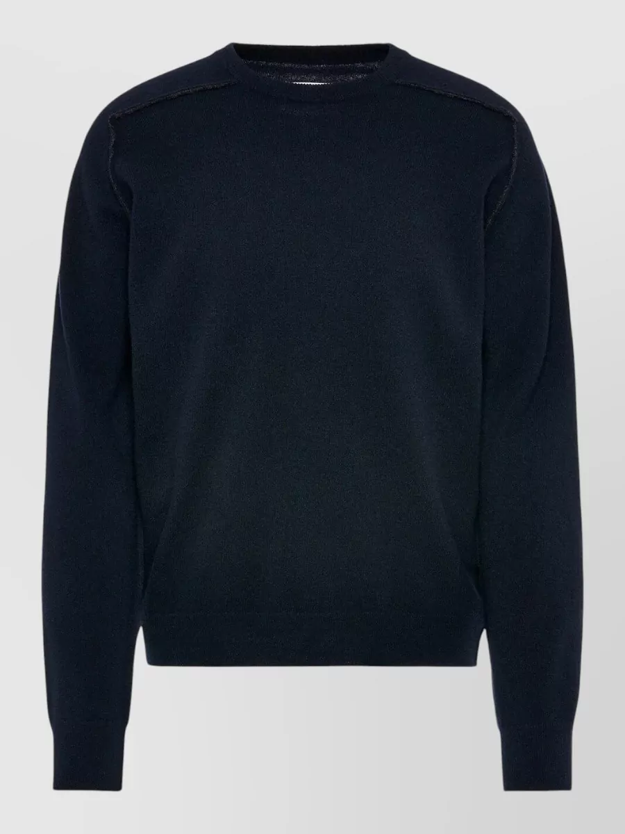 Maison Margiela virgin wool ribbed crewneck sweater