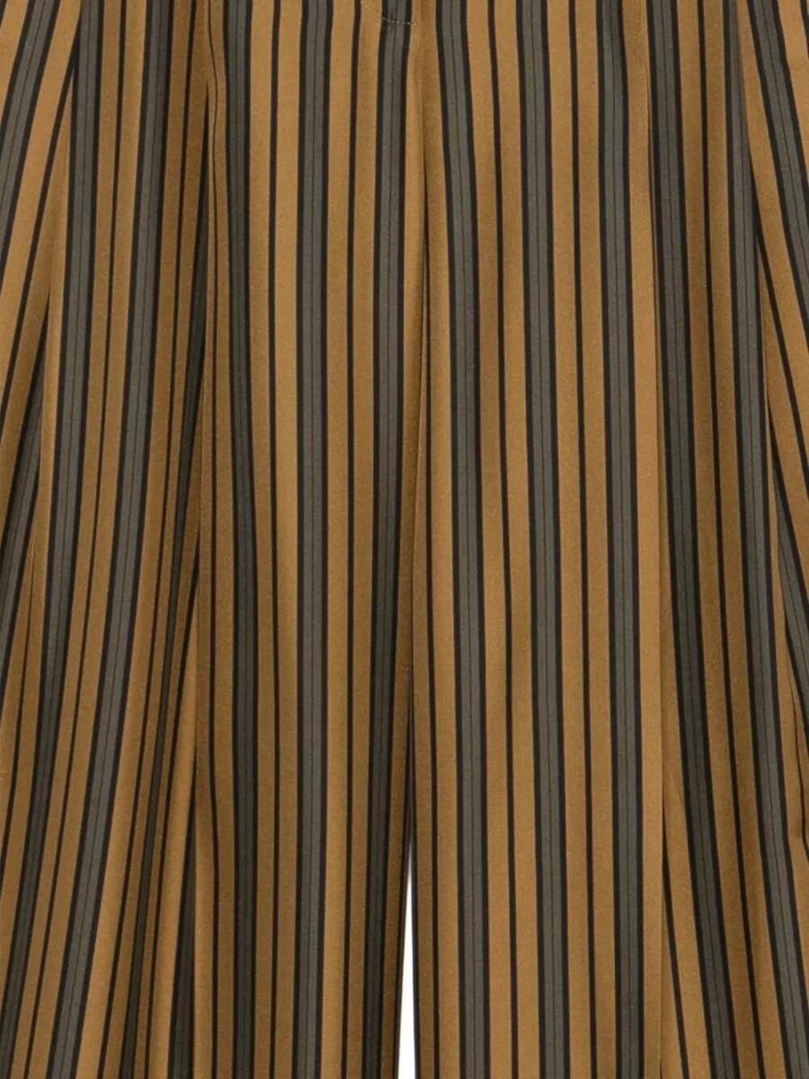 Alberto Biani Striped Wide-Leg Trousers