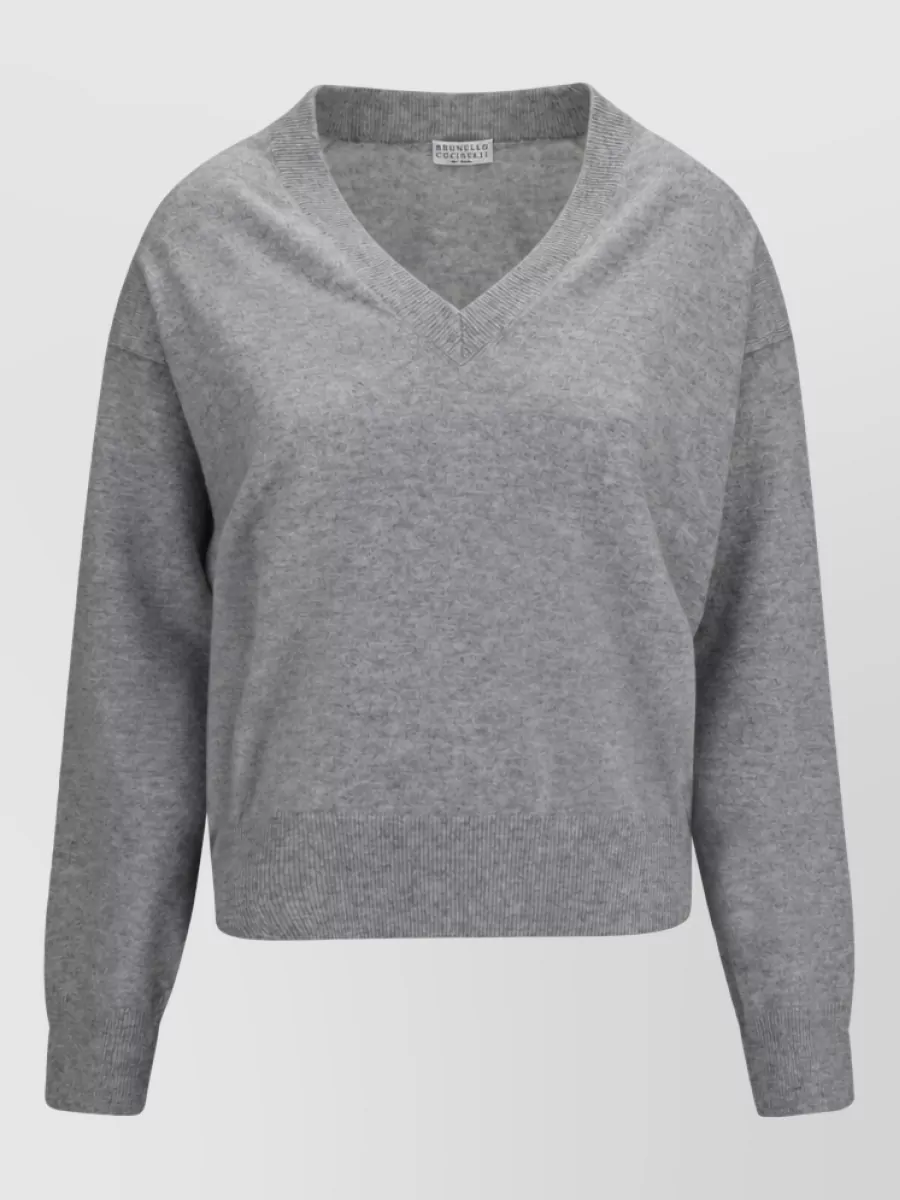 Brunello Cucinelli cashmere v-neck jumper