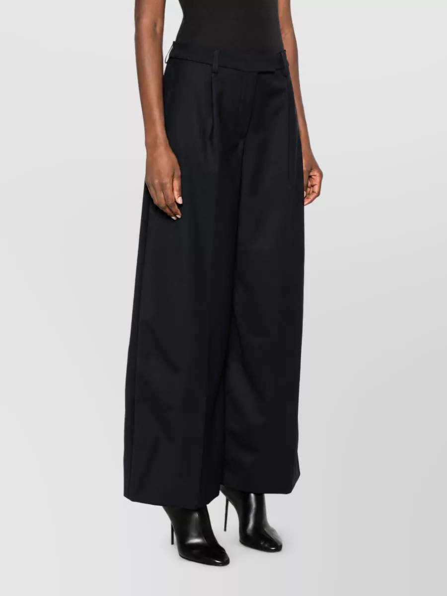 Thelatest Twill Wide-Leg Trousers