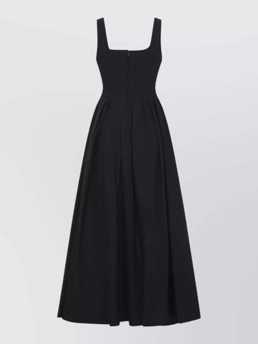Sportmax Cotton Sleeveless Square-Neck Maxi Dress