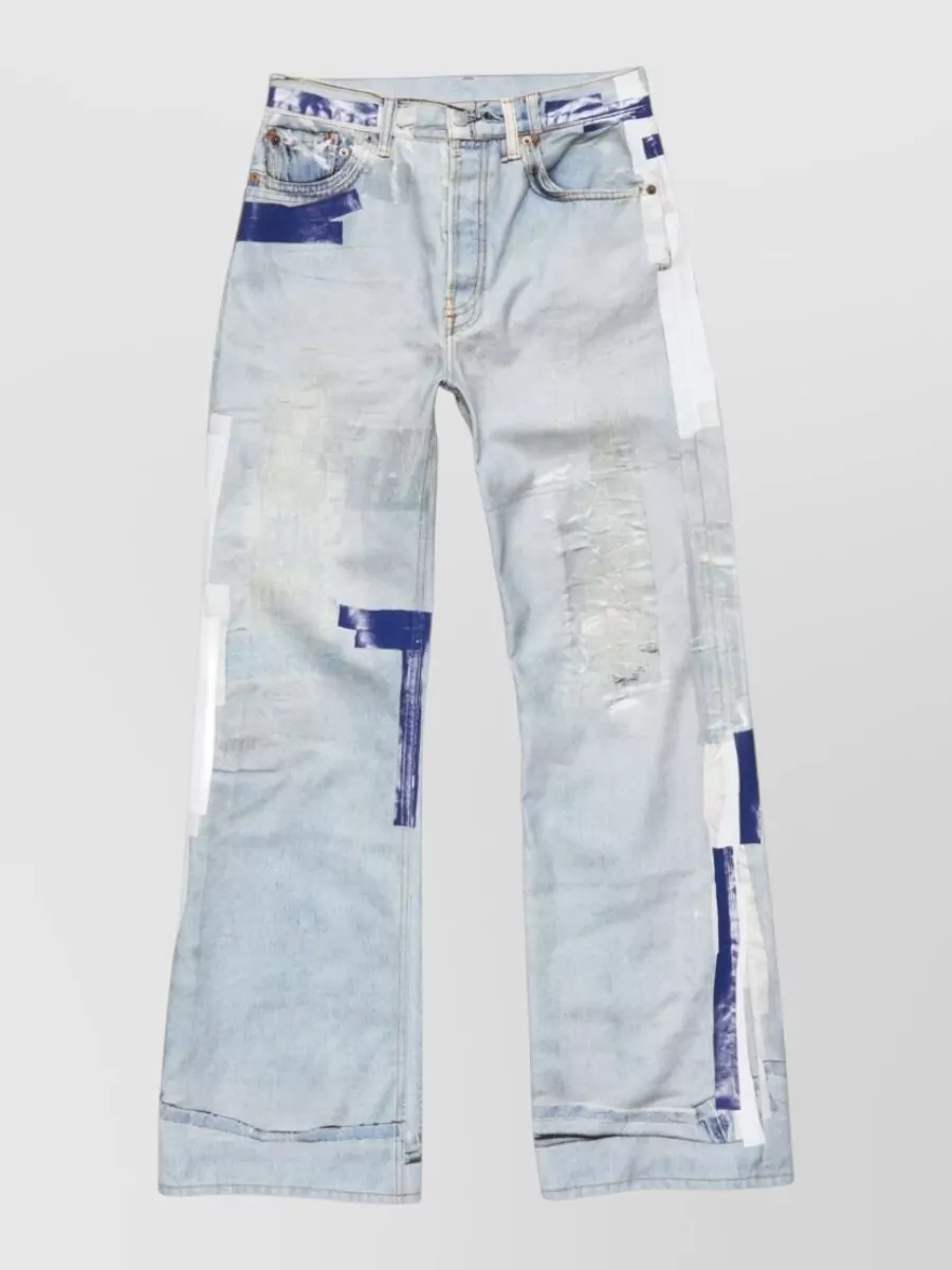 Acne Studios printed denim jeans