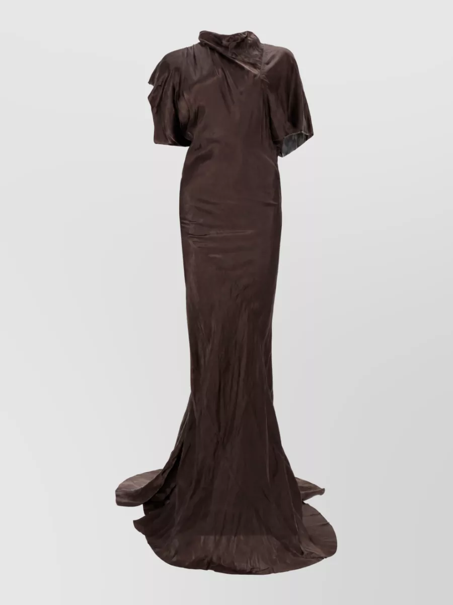 Rick Owens Long Seb Gown Dress Evening Neckline