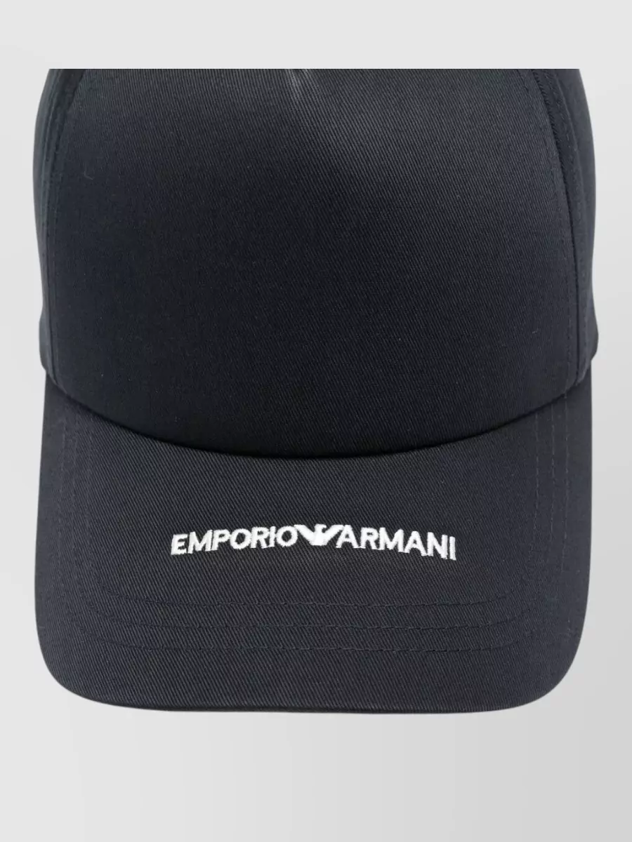 Emporio Armani cotton logo baseball cap