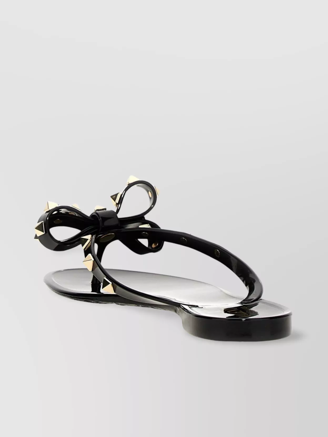 Valentino Garavani Studded Bow Rockstud Thong Sandals