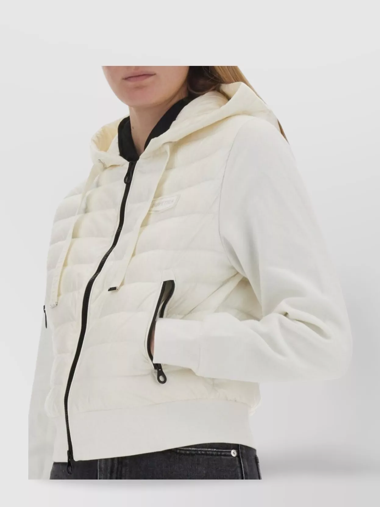 Duvetica Quilted Hooded Jacket With Side Zip Pockets
