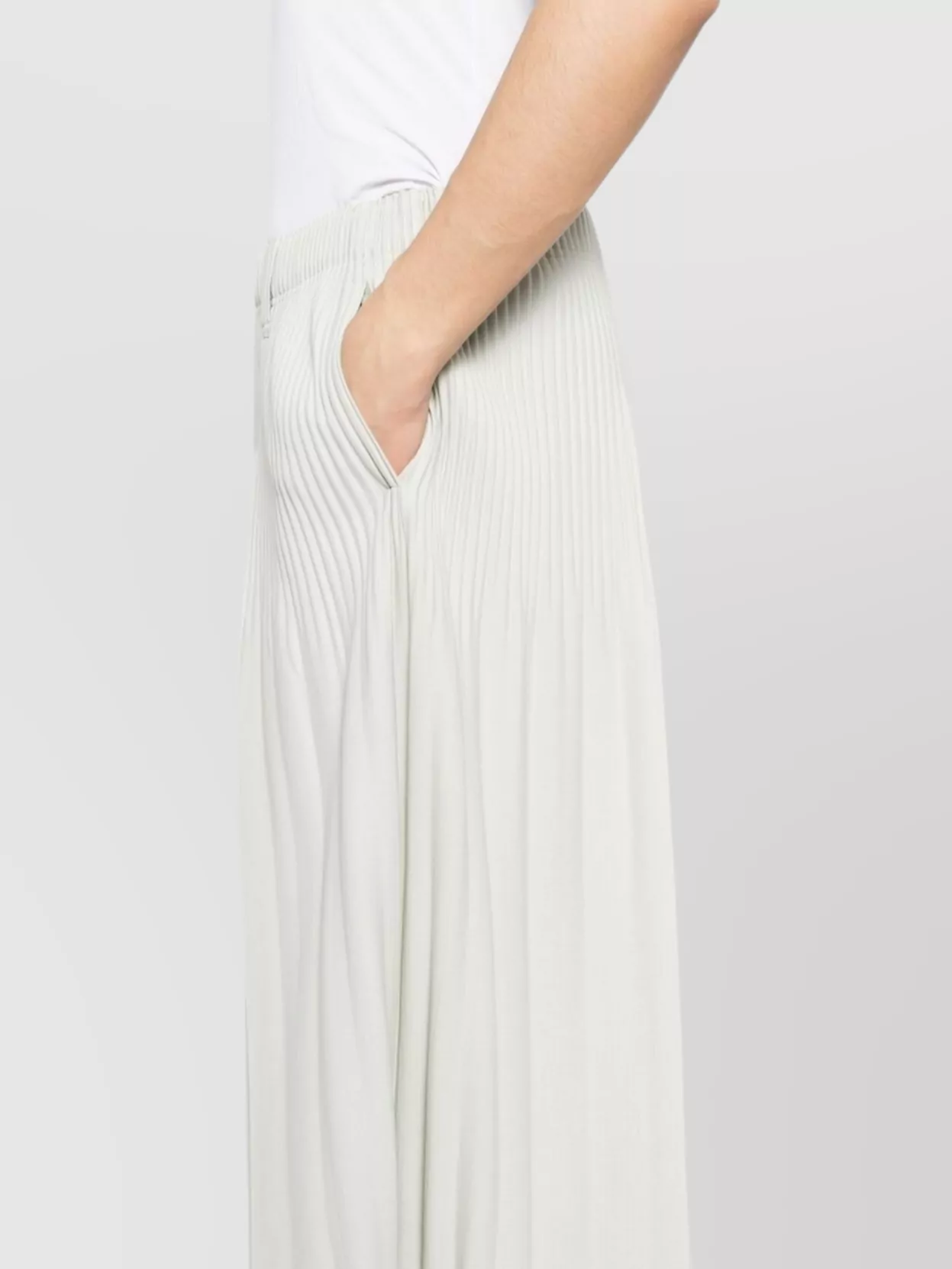 Homme Plisse Issey Miyake Elastic Waistband Pleated Trousers