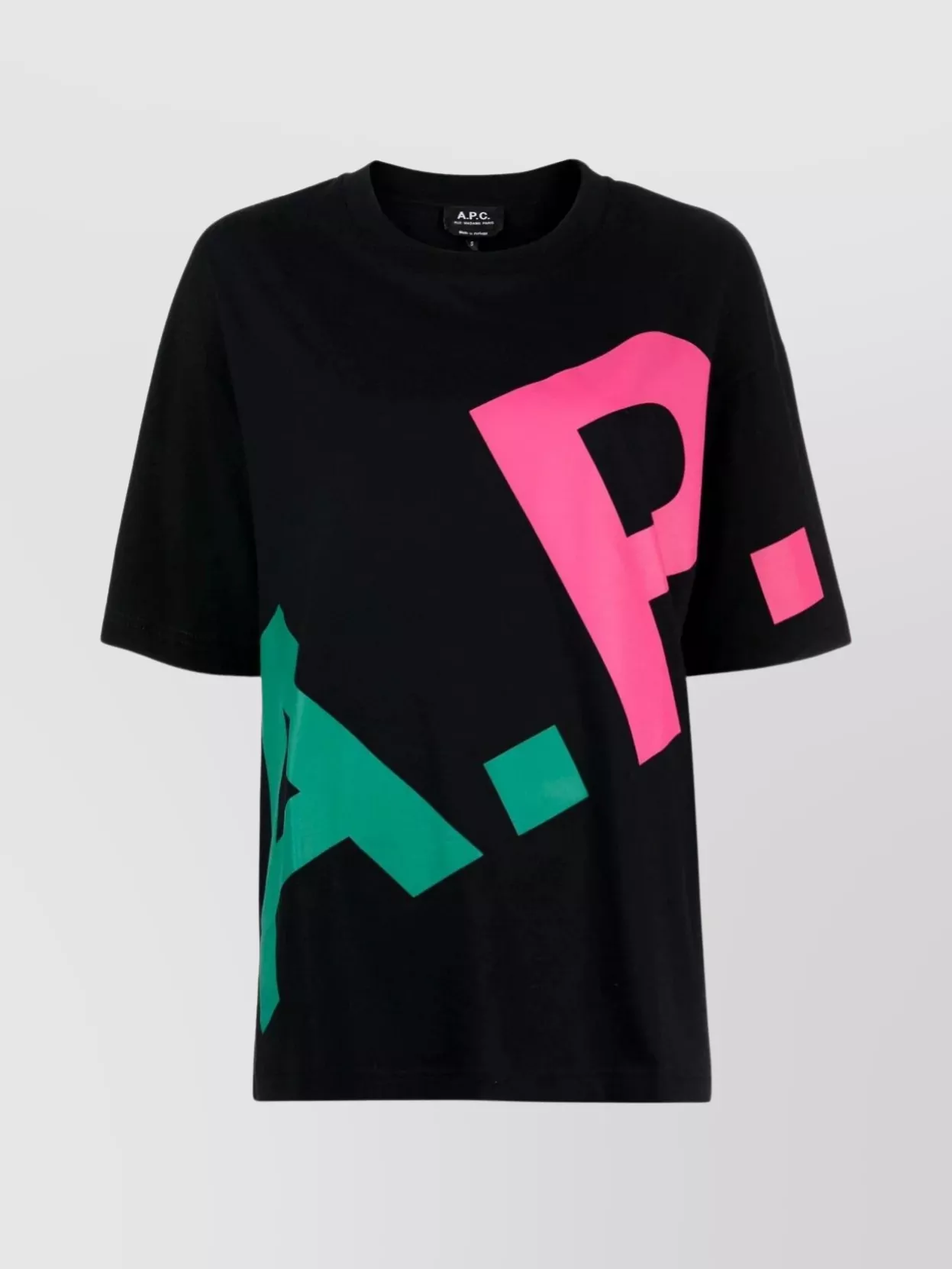 A.p.c. Logo-print Cotton T-shirt In Black