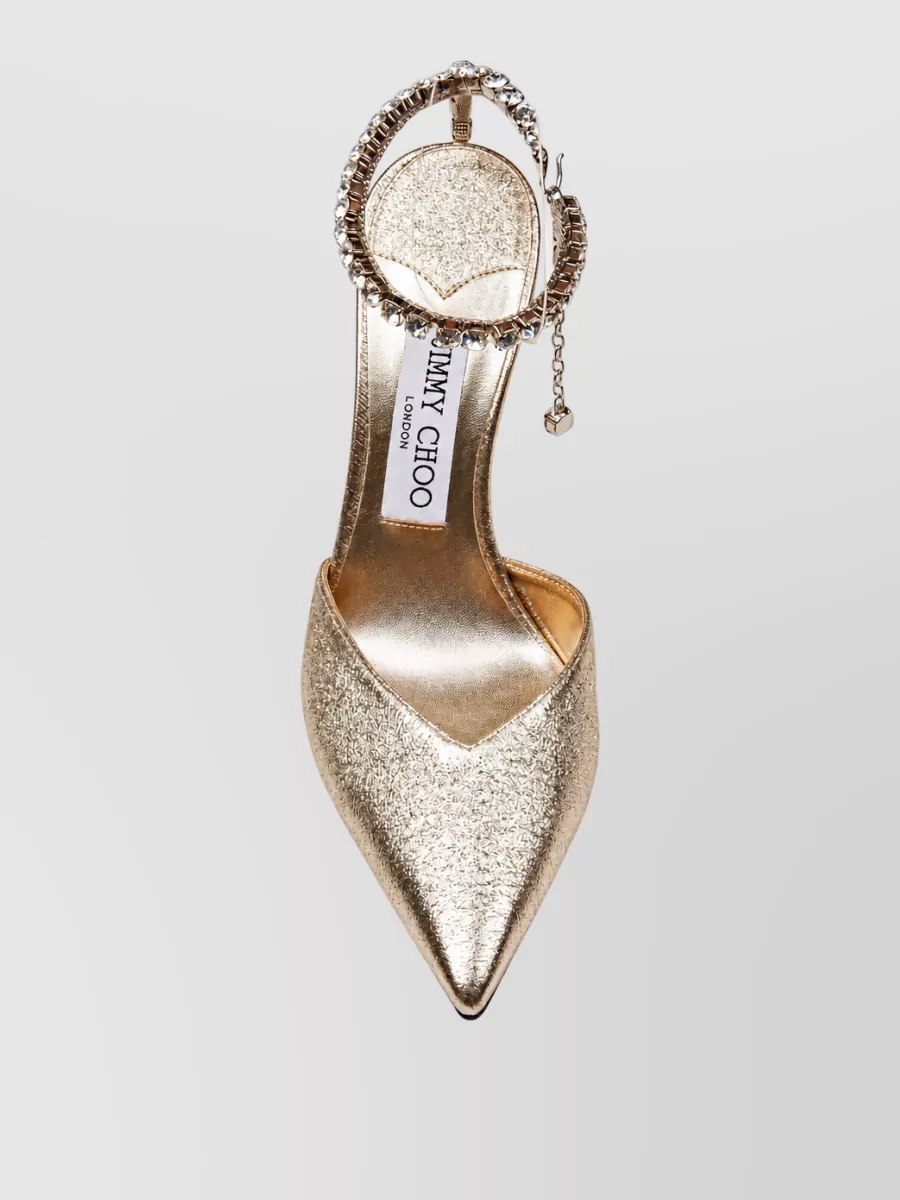 Jimmy Choo Crystal Embellished Slingback Pumps
