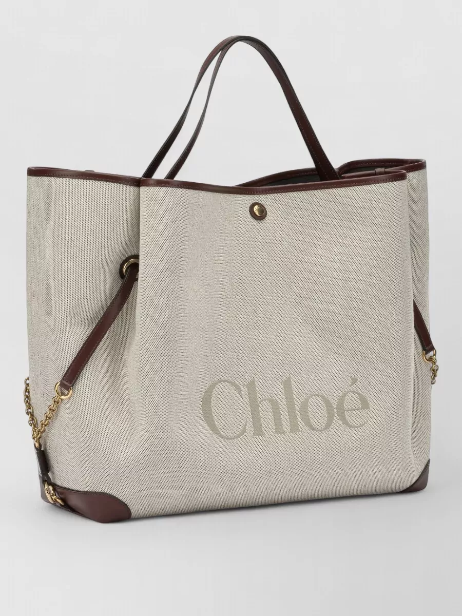 Chloé Chloé Carry Large Canvas Tote Bag