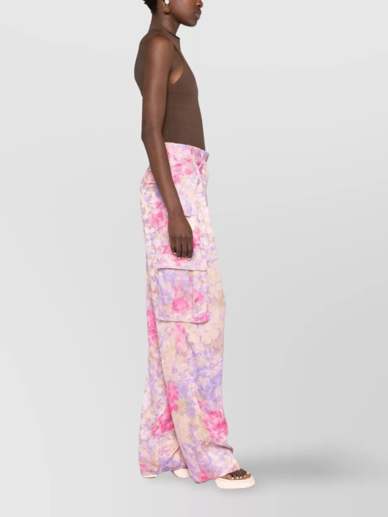 Dries Van Noten Floral Wide Leg Cargo Trousers 6048
