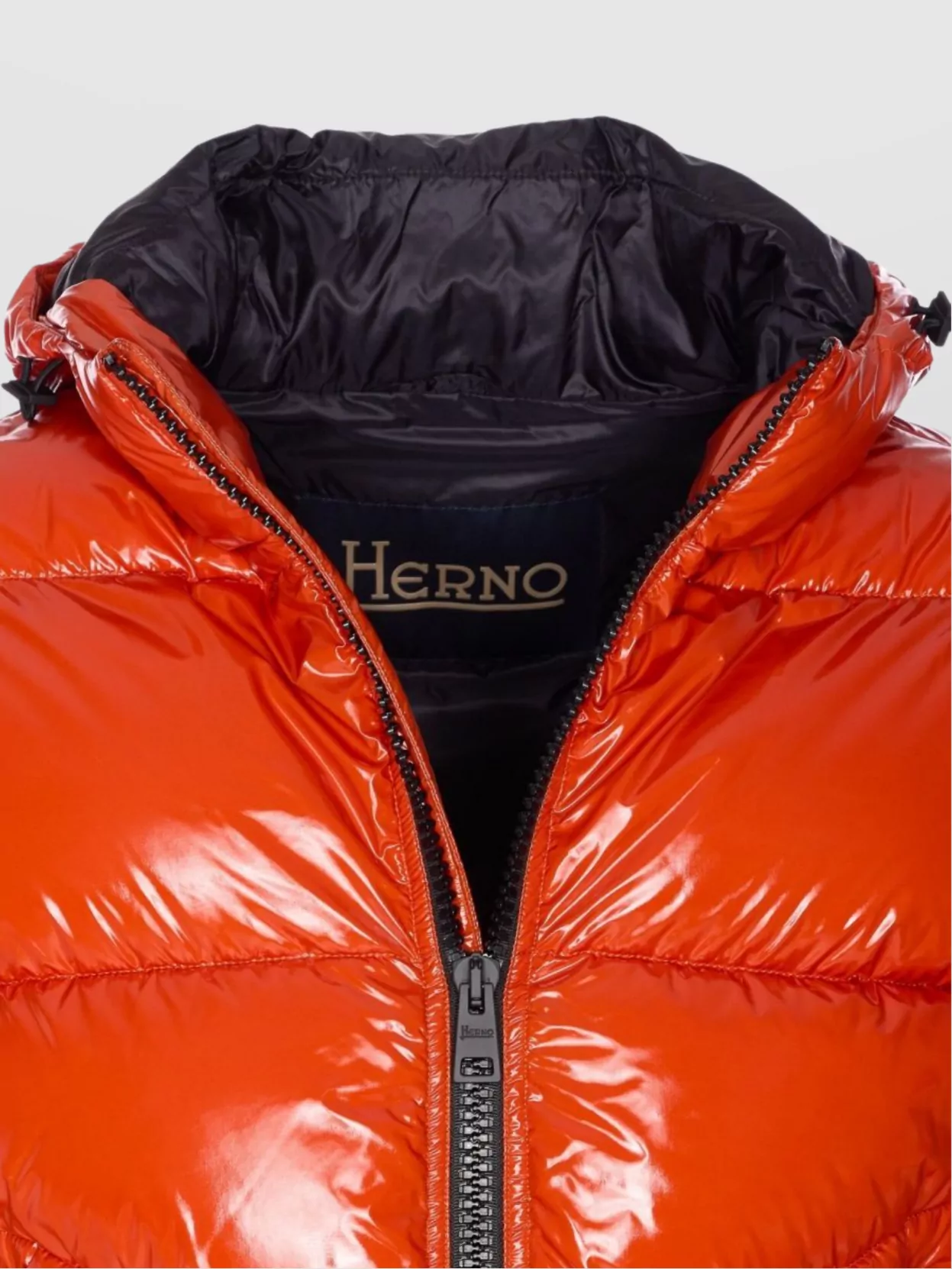 Herno Glossy Quilted Bomber Hood